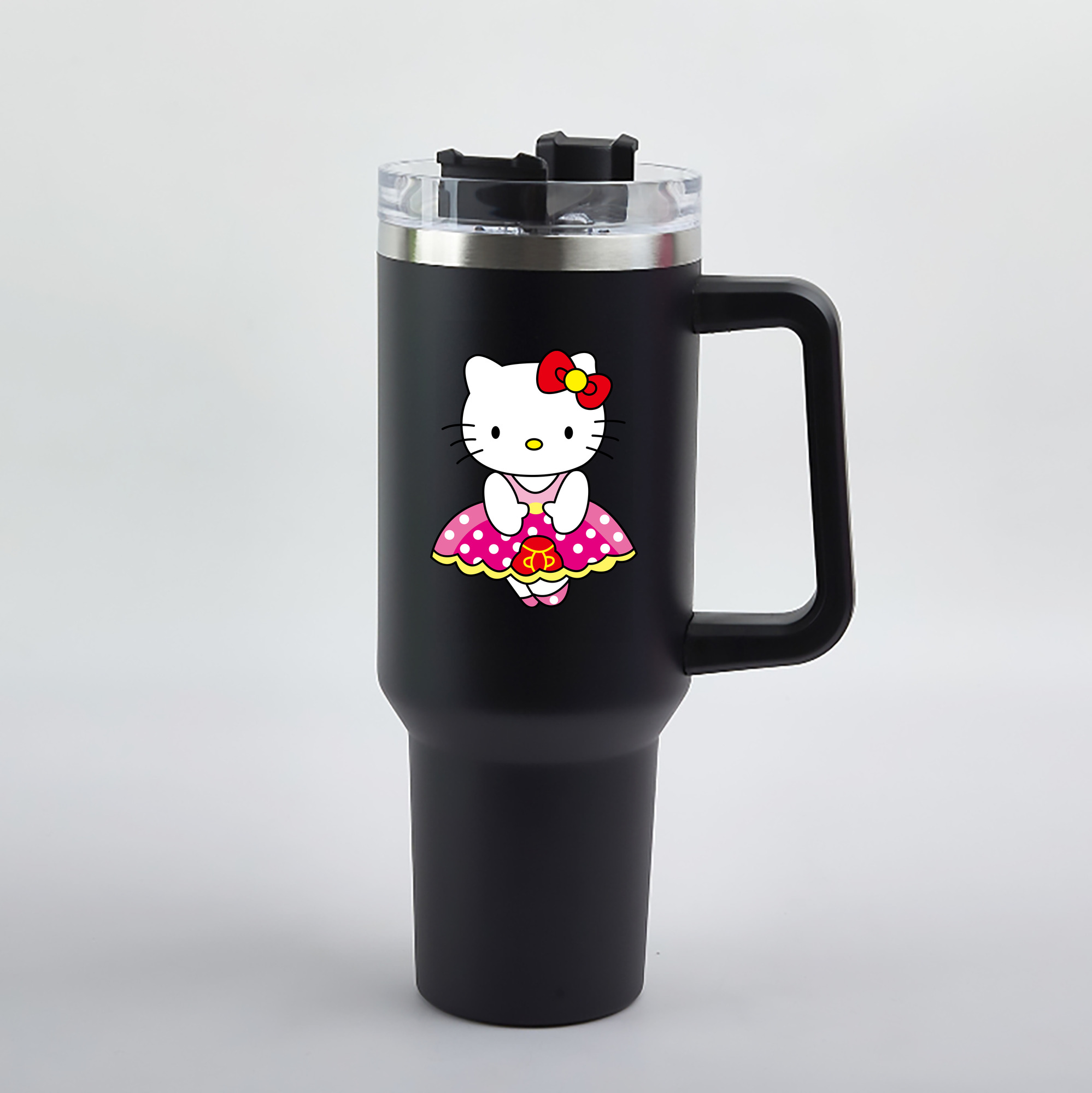 （画像用） Hello Kitty ハローキティ 1200mL車用タンブラー（カラープリント）