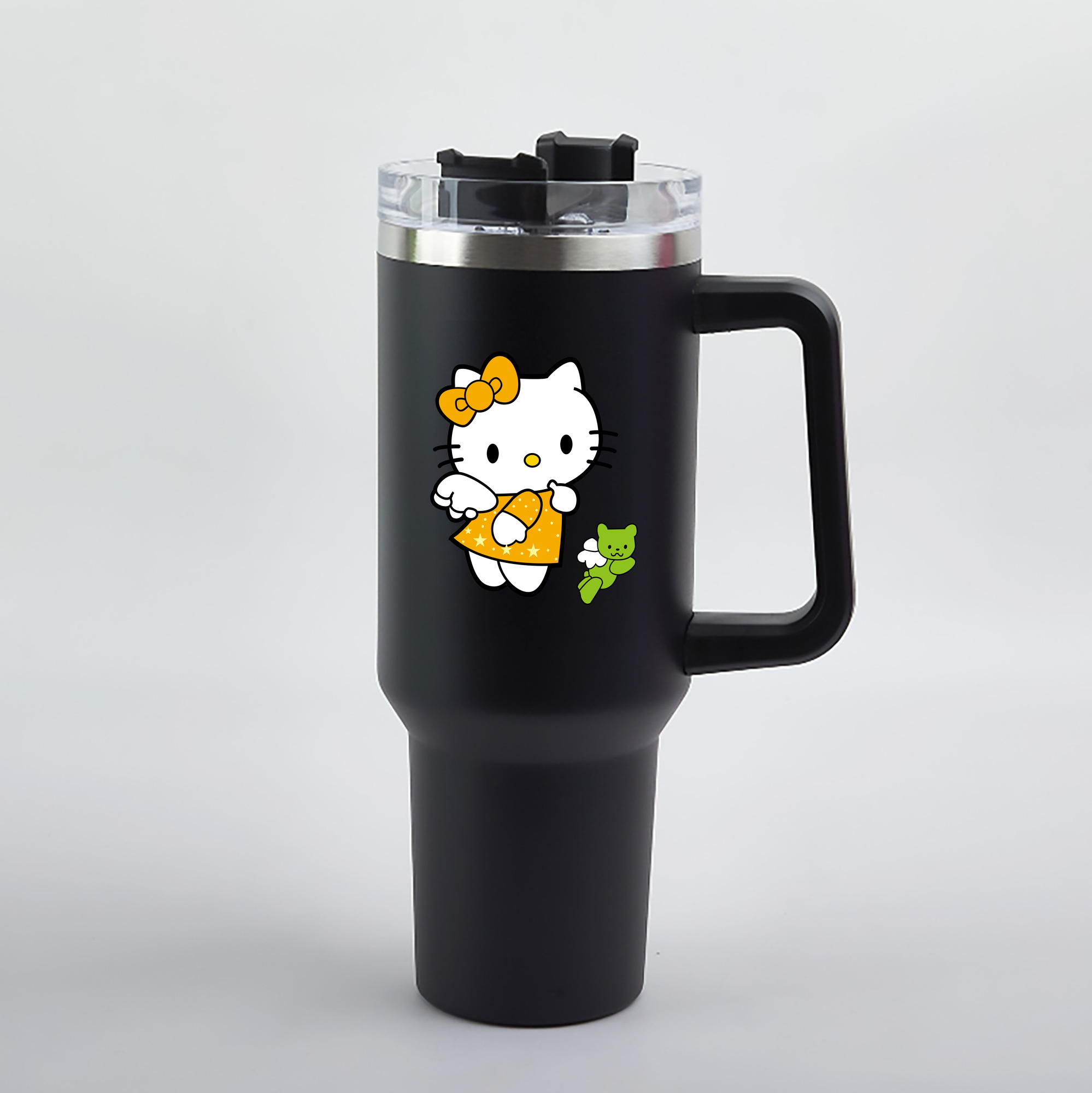 （画像用） Hello Kitty ハローキティ 1200mL車用タンブラー（カラープリント）
