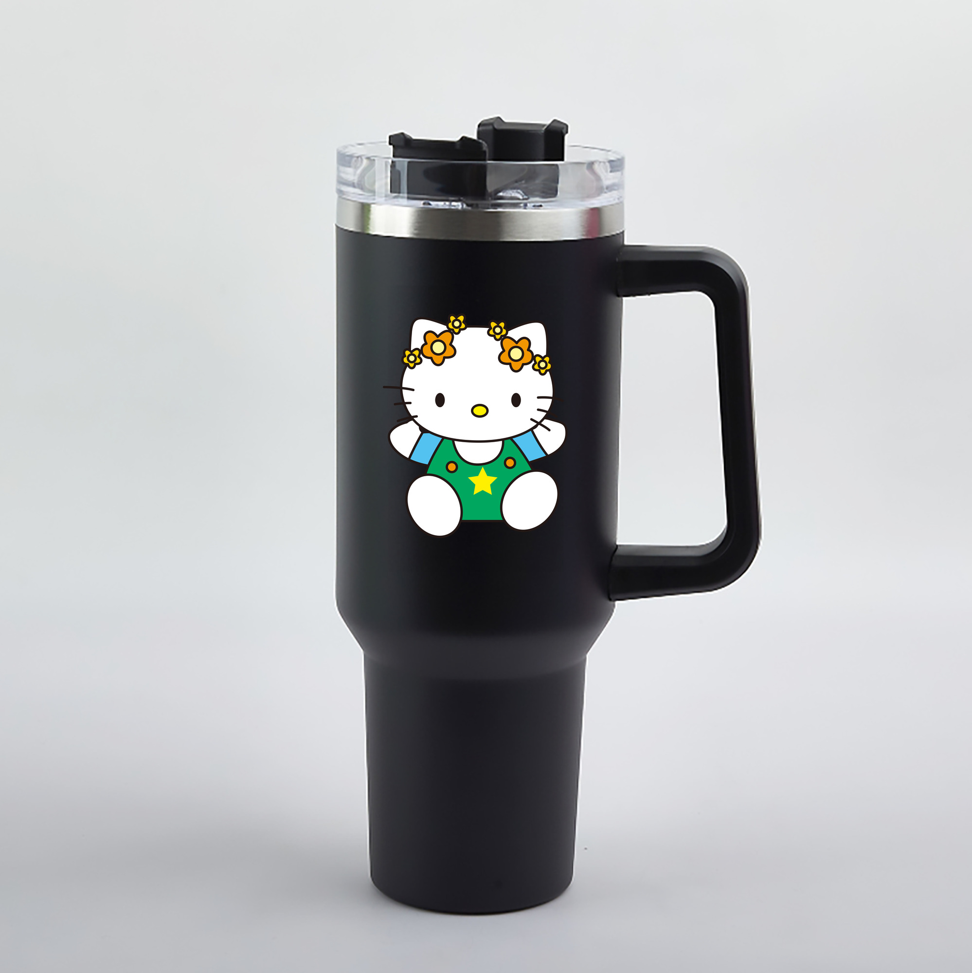 （画像用） Hello Kitty ハローキティ 1200mL車用タンブラー（カラープリント）