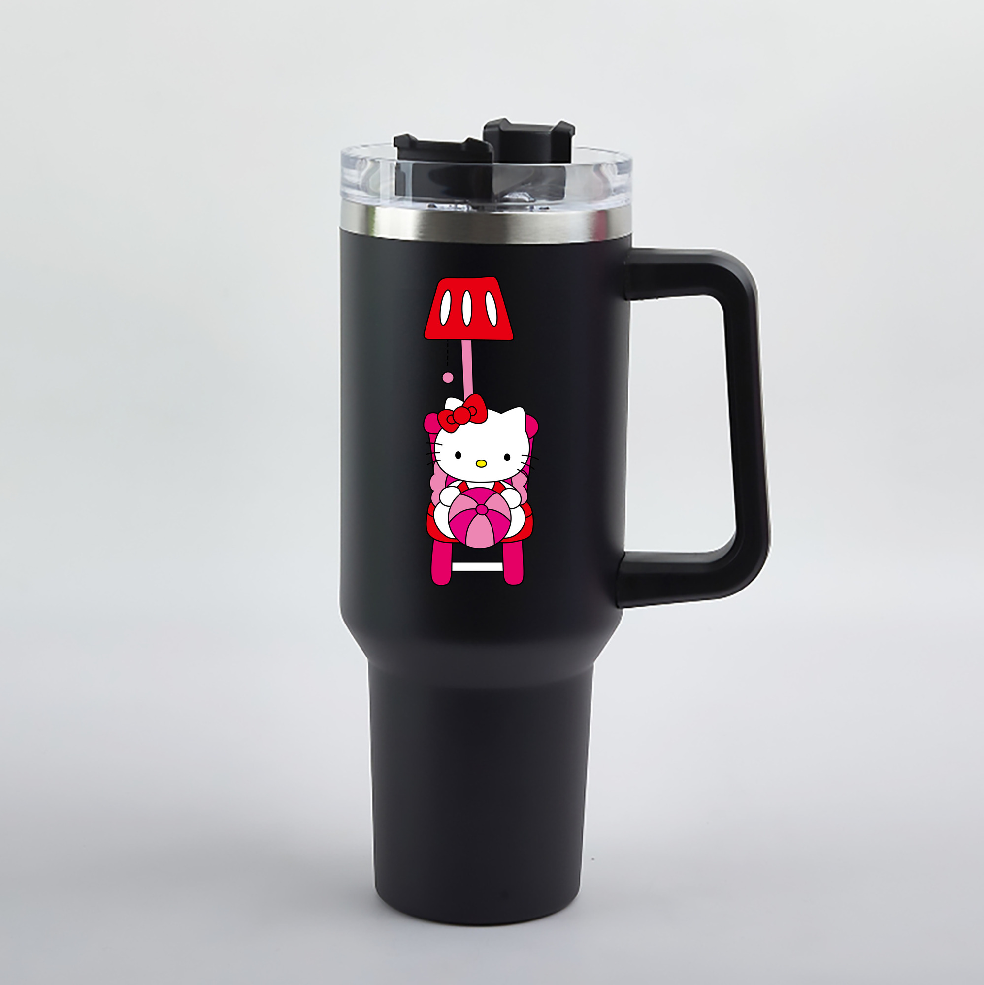 （画像用） Hello Kitty ハローキティ 1200mL車用タンブラー（カラープリント）
