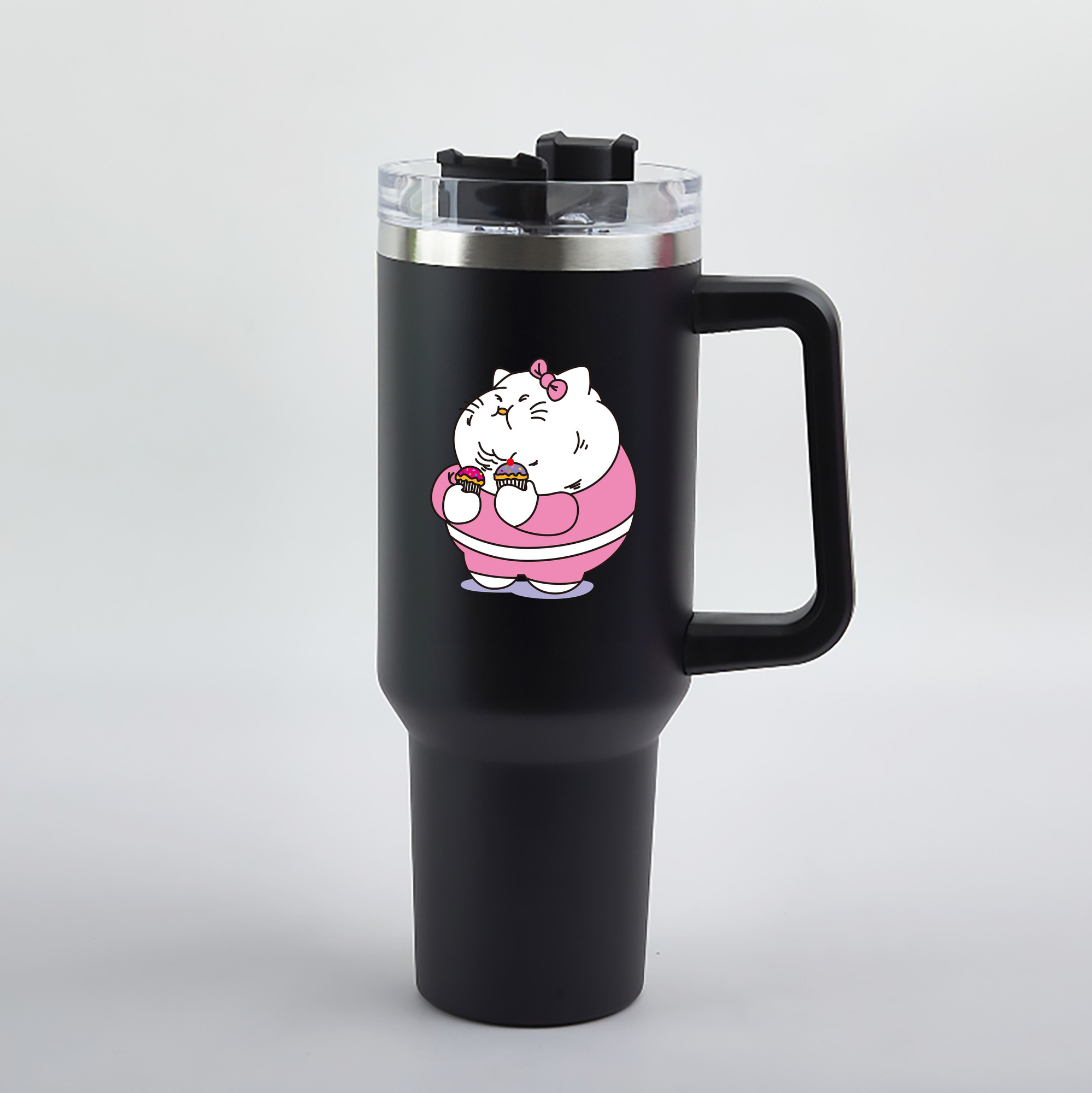（画像用） Hello Kitty ハローキティ 1200mL車用タンブラー（カラープリント）