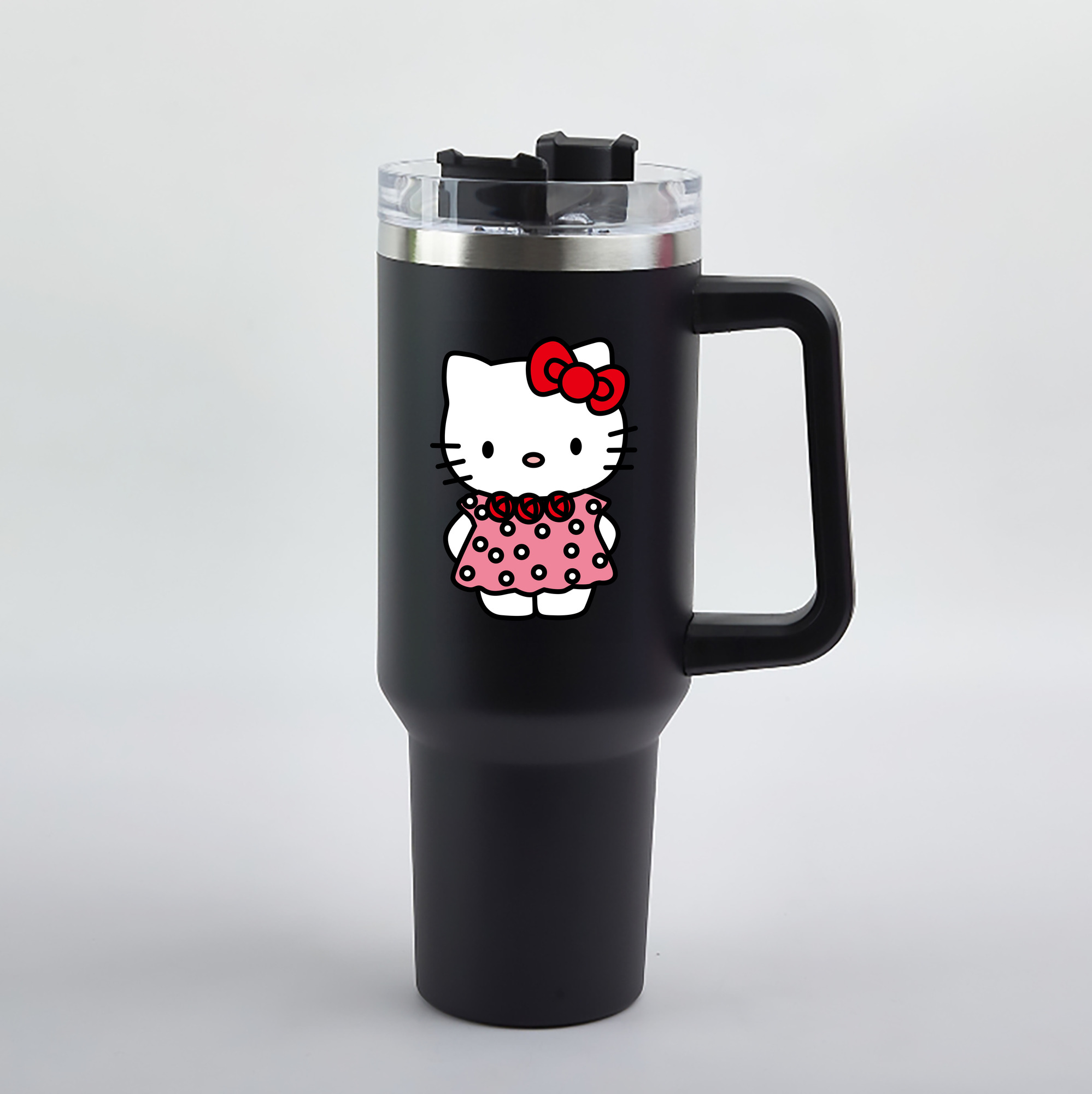 （画像用） Hello Kitty ハローキティ 1200mL車用タンブラー（カラープリント）