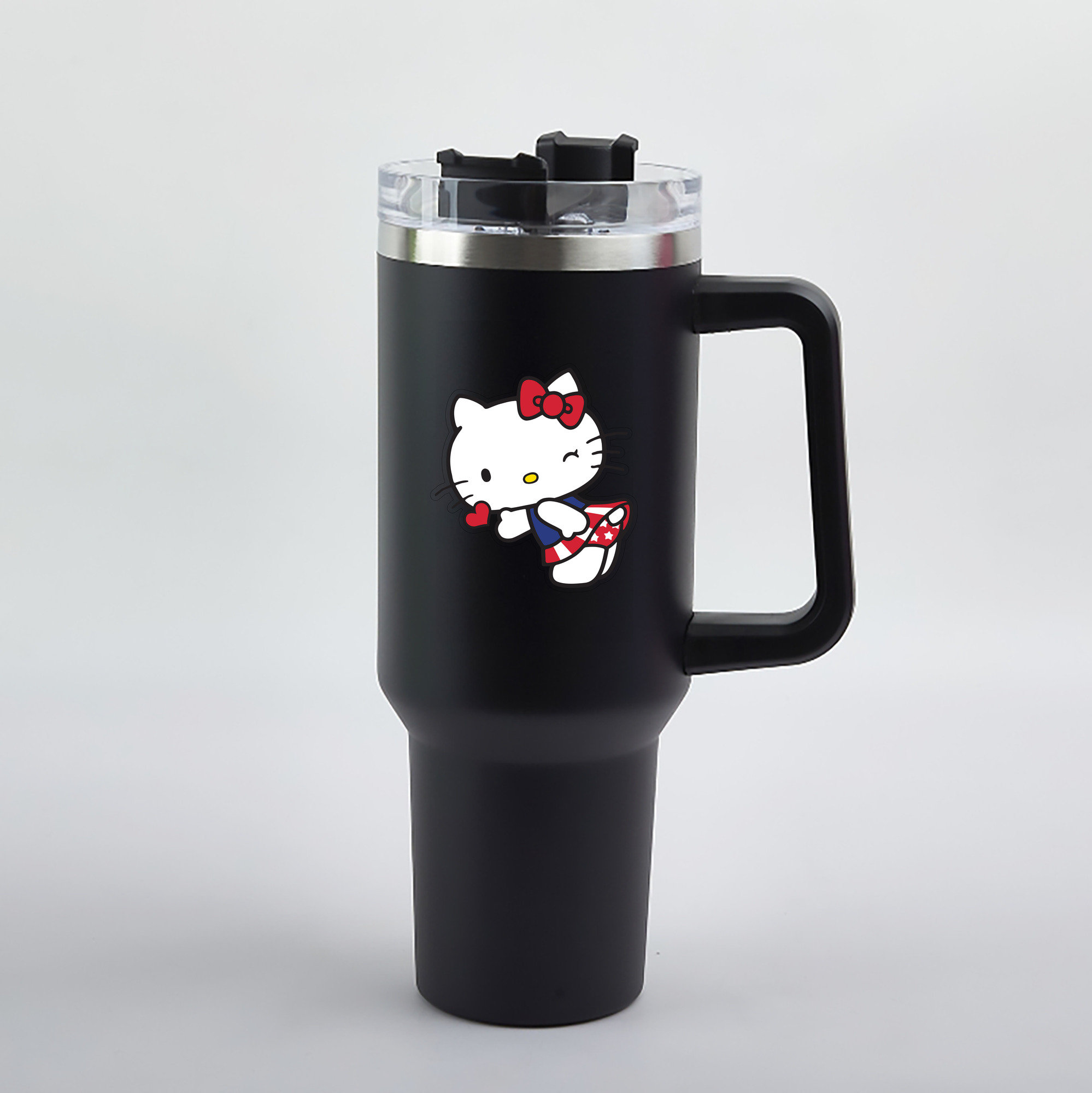 （画像用） Hello Kitty ハローキティ 1200mL車用タンブラー（カラープリント）