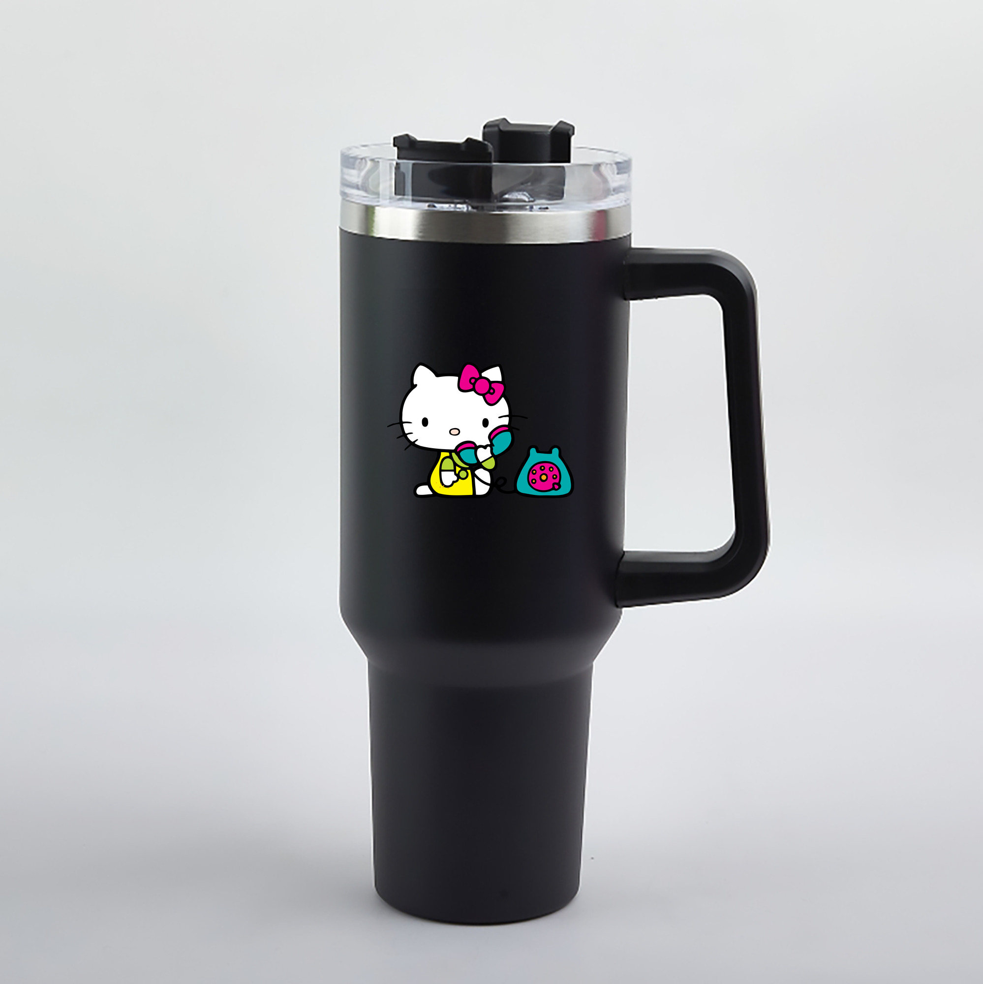 （画像用） Hello Kitty ハローキティ 1200mL車用タンブラー（カラープリント）