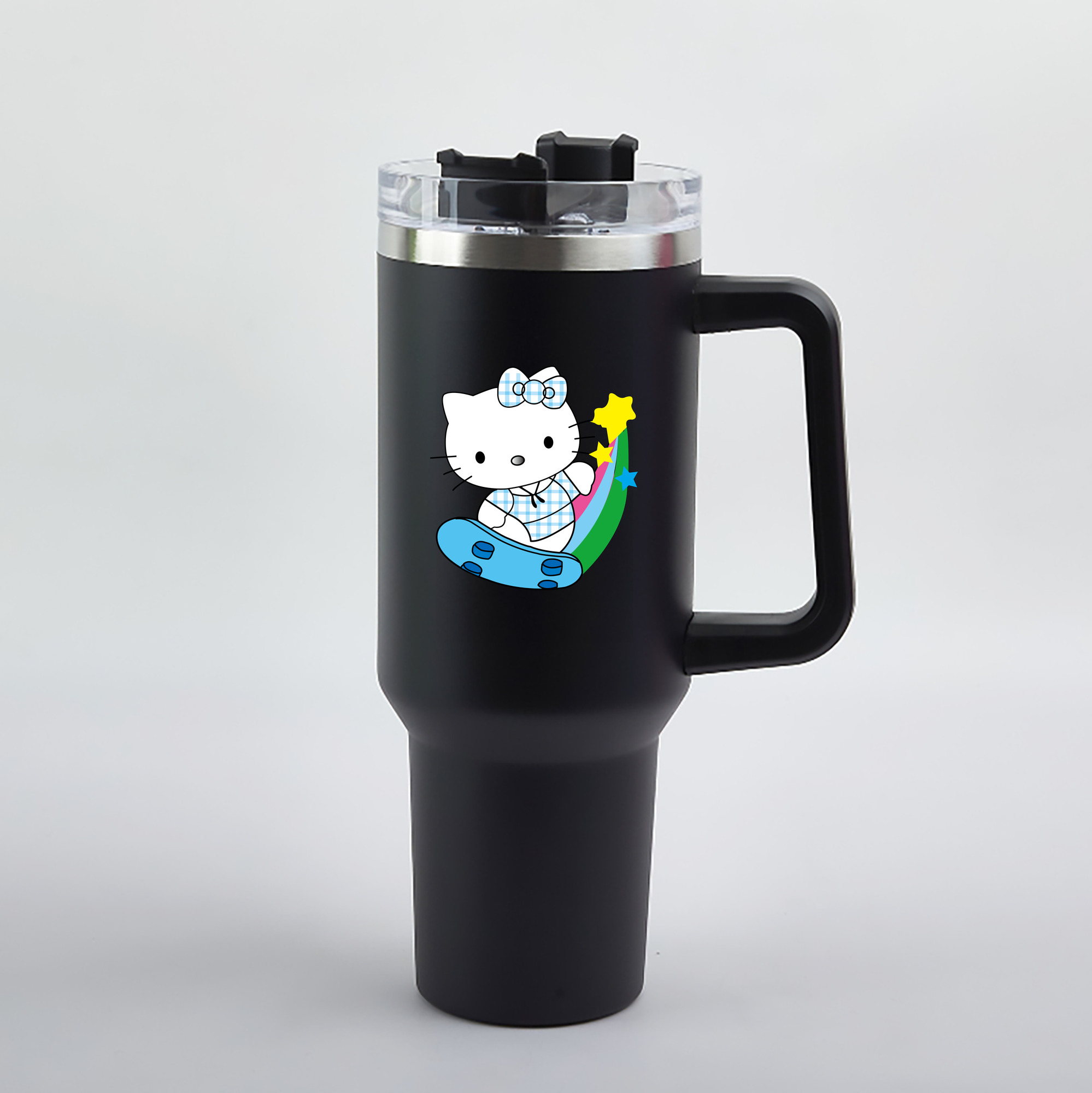 （画像用） Hello Kitty ハローキティ 1200mL車用タンブラー（カラープリント）