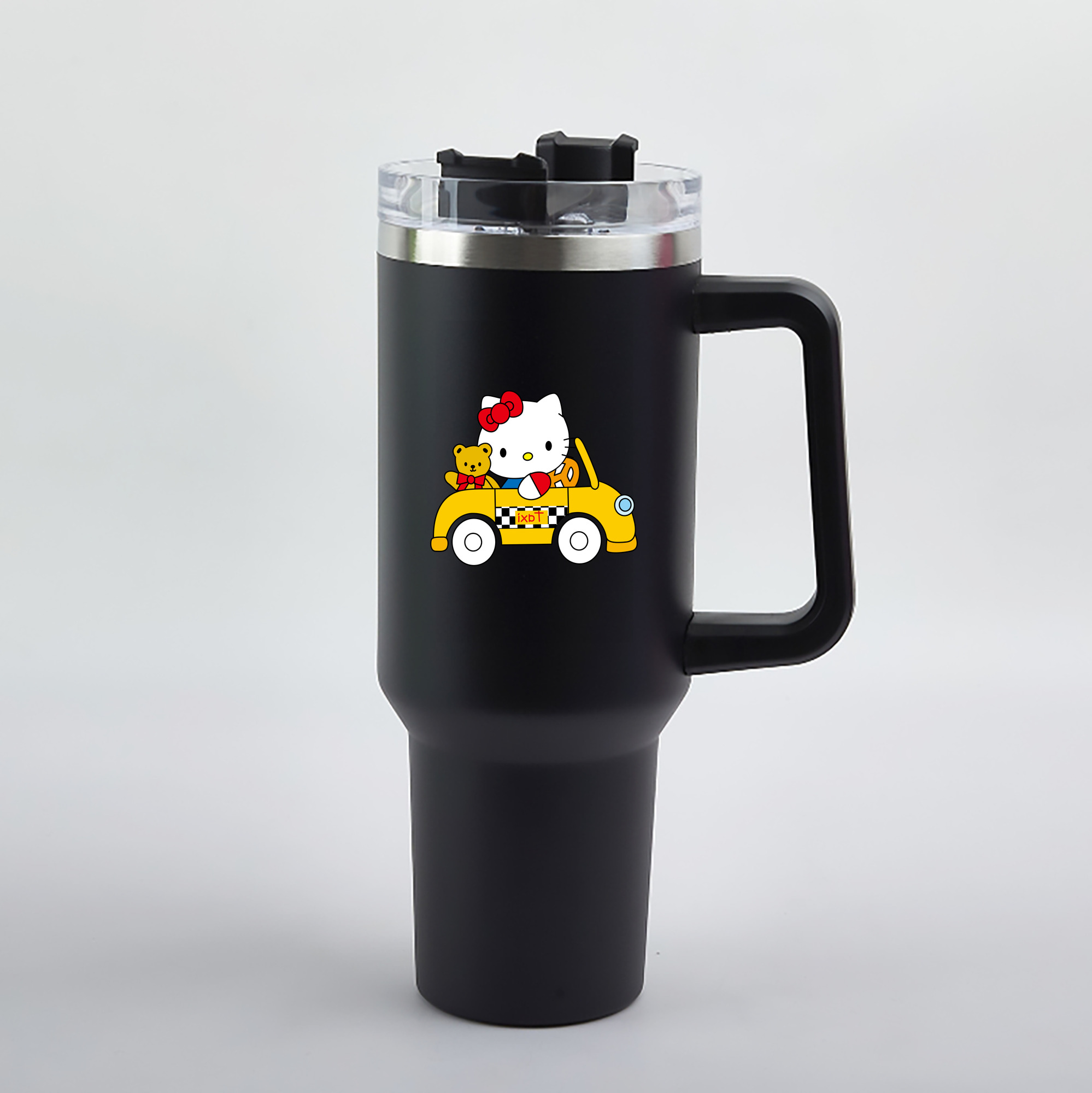 （画像用） Hello Kitty ハローキティ 1200mL車用タンブラー（カラープリント）
