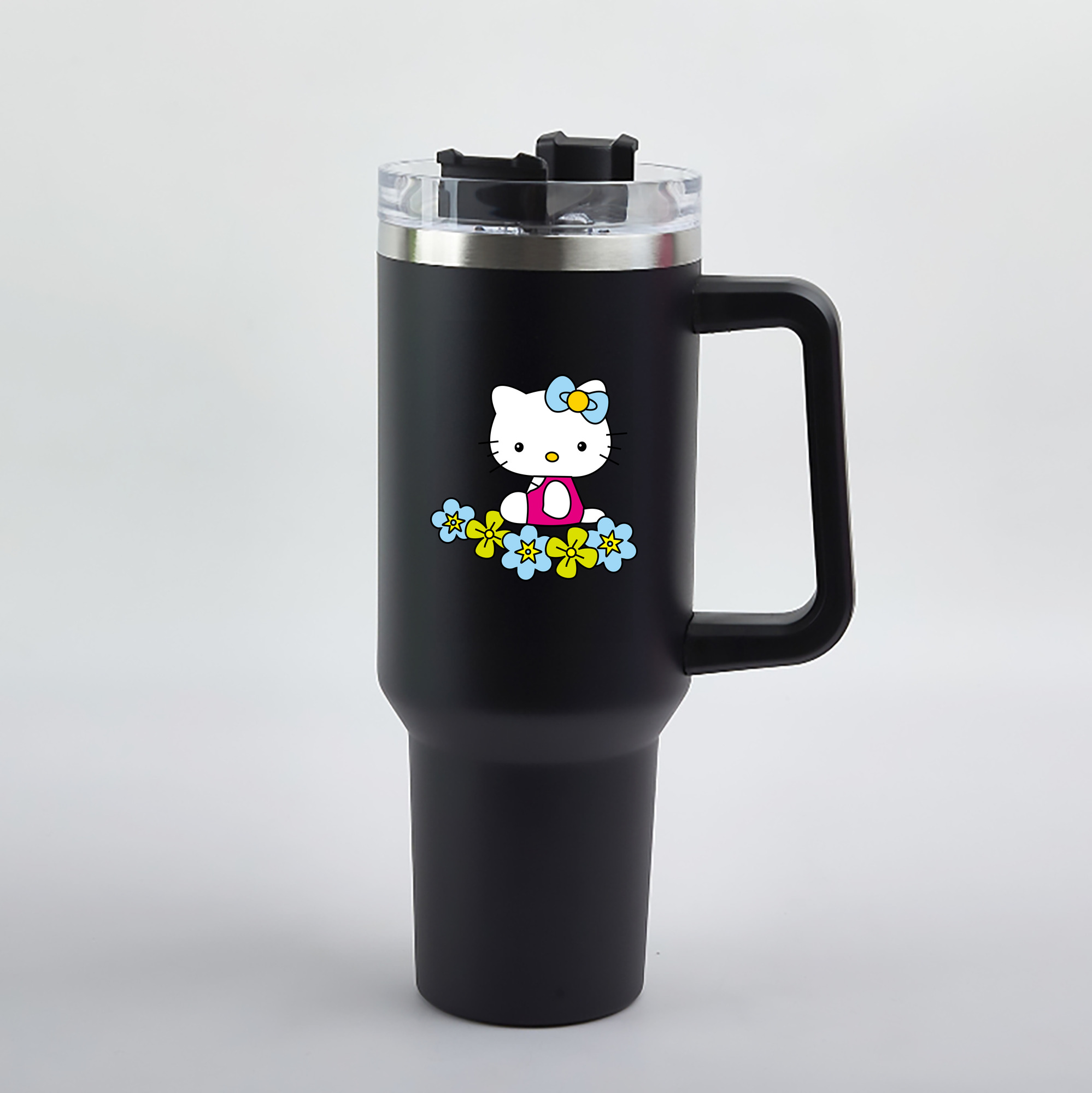 （画像用） Hello Kitty ハローキティ 1200mL車用タンブラー（カラープリント）