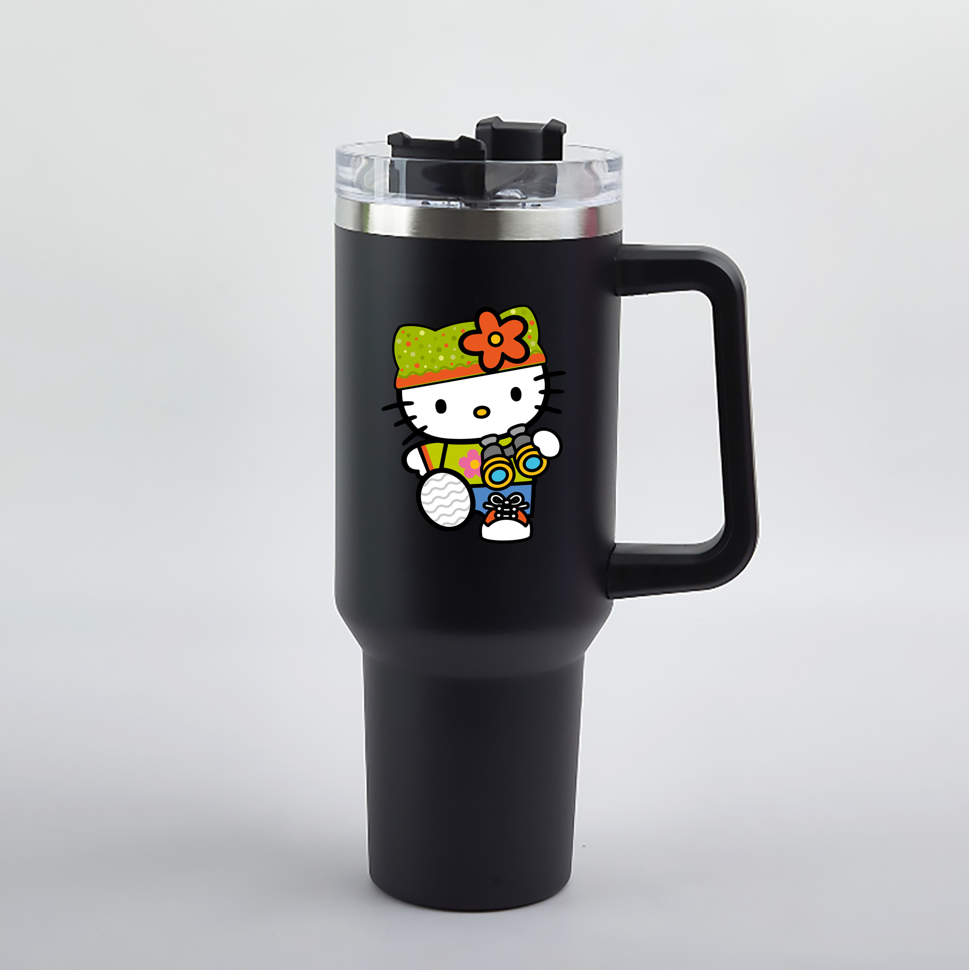 （画像用） Hello Kitty ハローキティ 1200mL車用タンブラー（カラープリント）