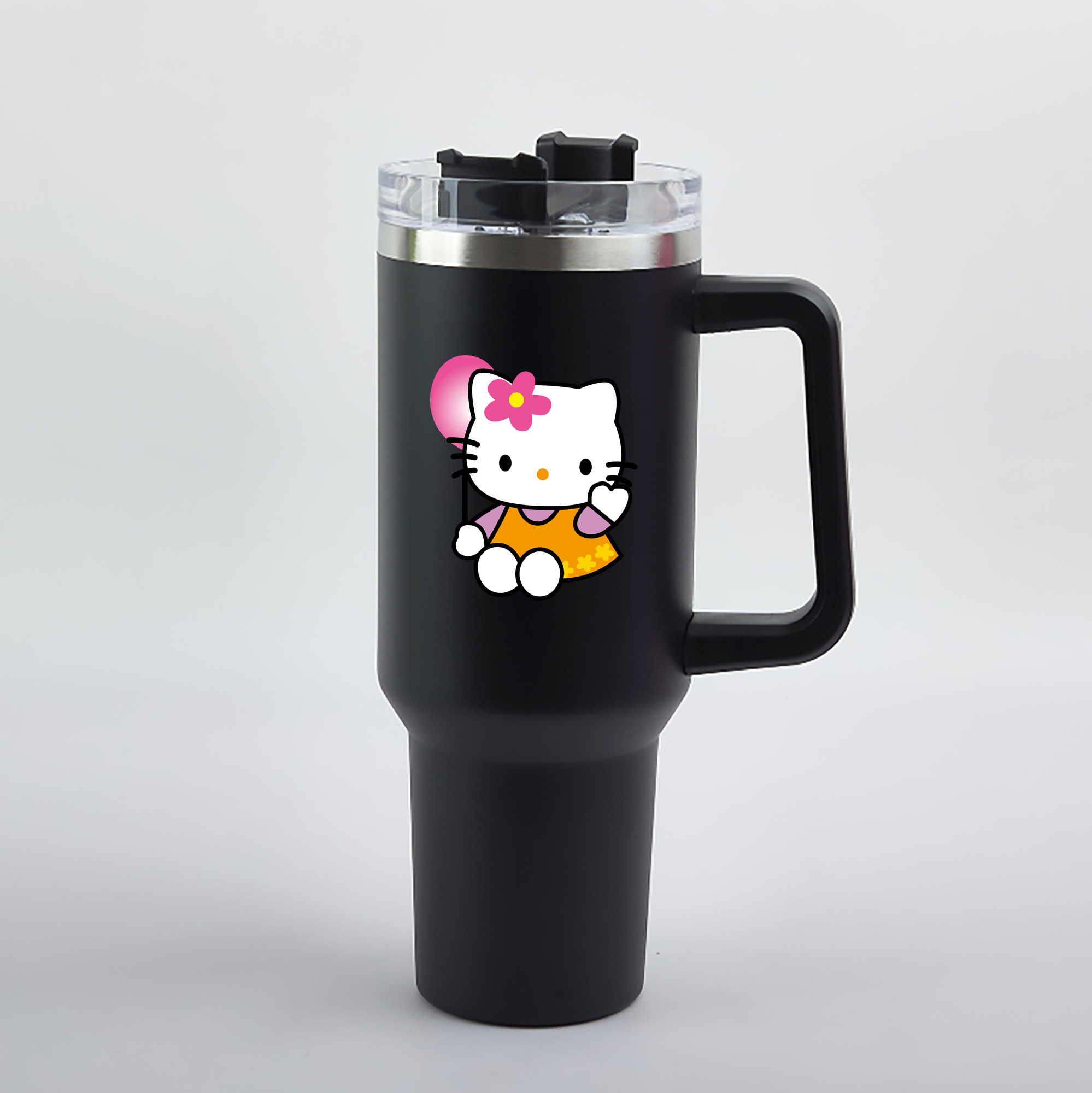 （画像用） Hello Kitty ハローキティ 1200mL車用タンブラー（カラープリント）