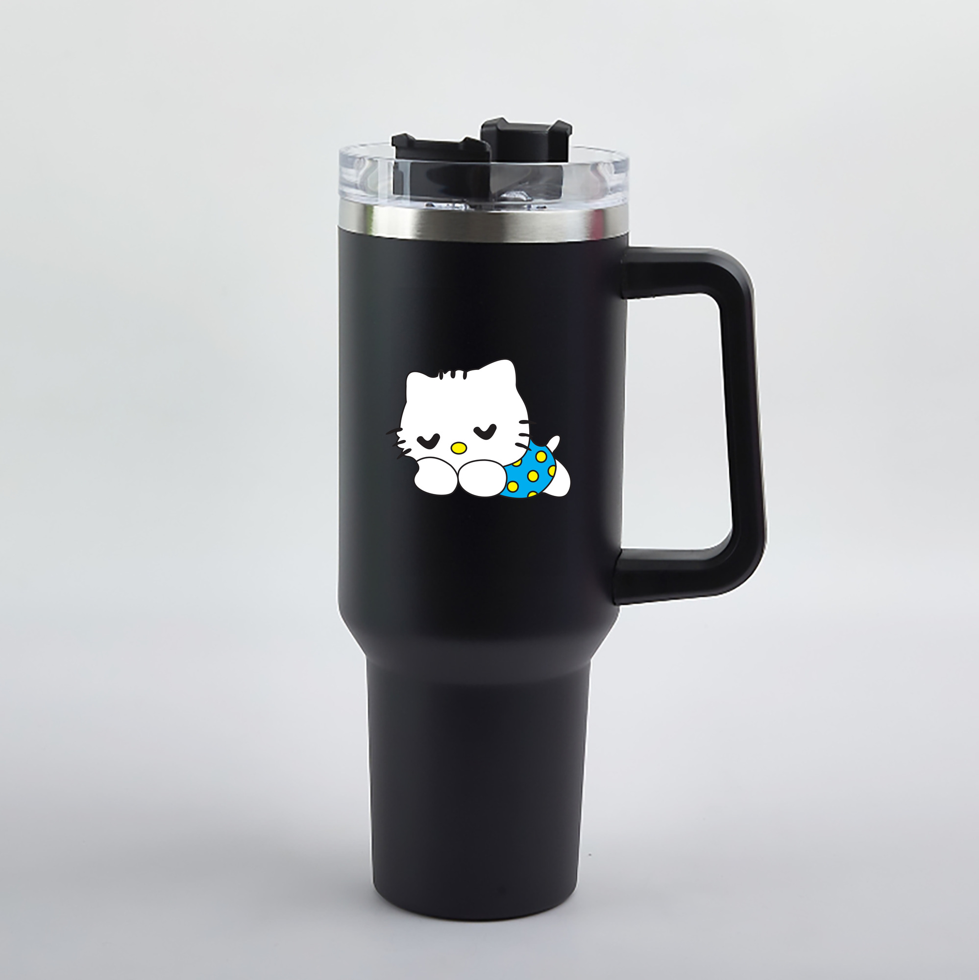 （画像用） Hello Kitty ハローキティ 1200mL車用タンブラー（カラープリント）