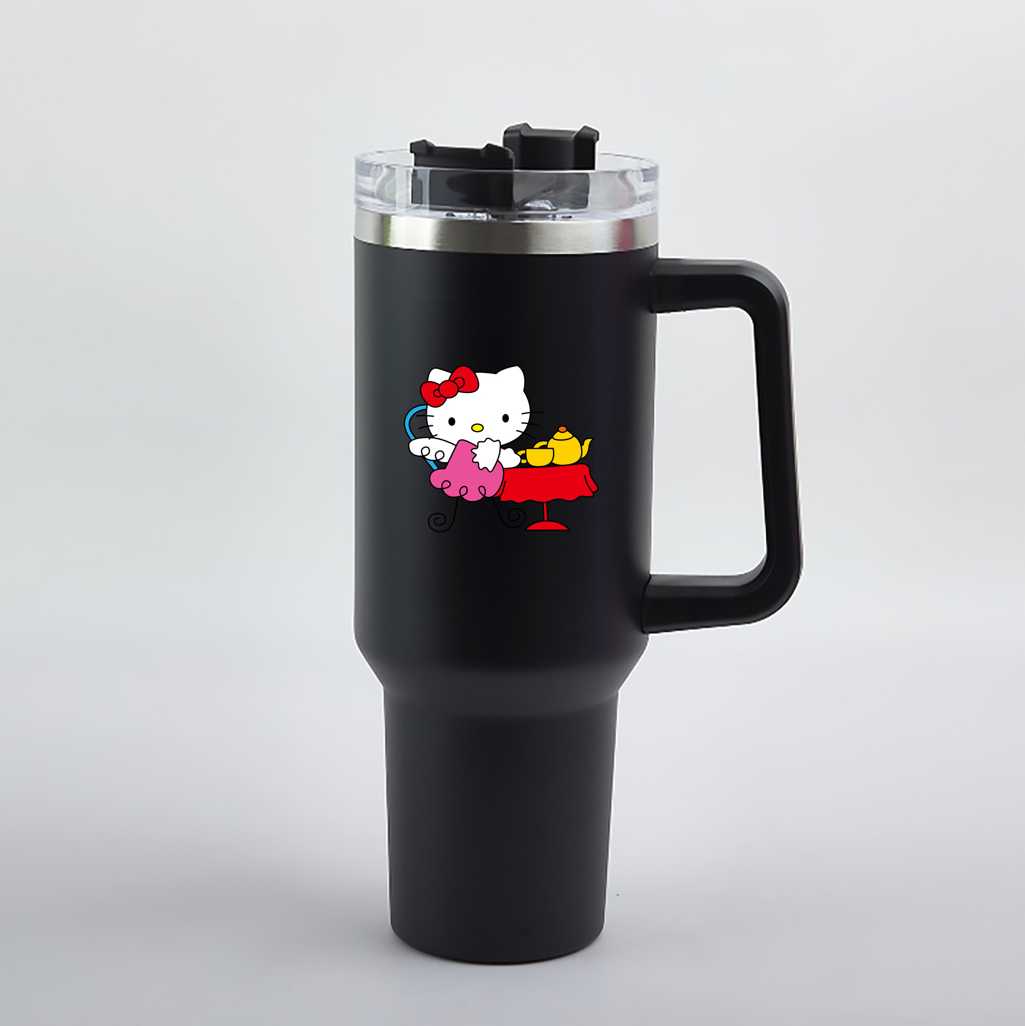 （画像用） Hello Kitty ハローキティ 1200mL車用タンブラー（カラープリント）