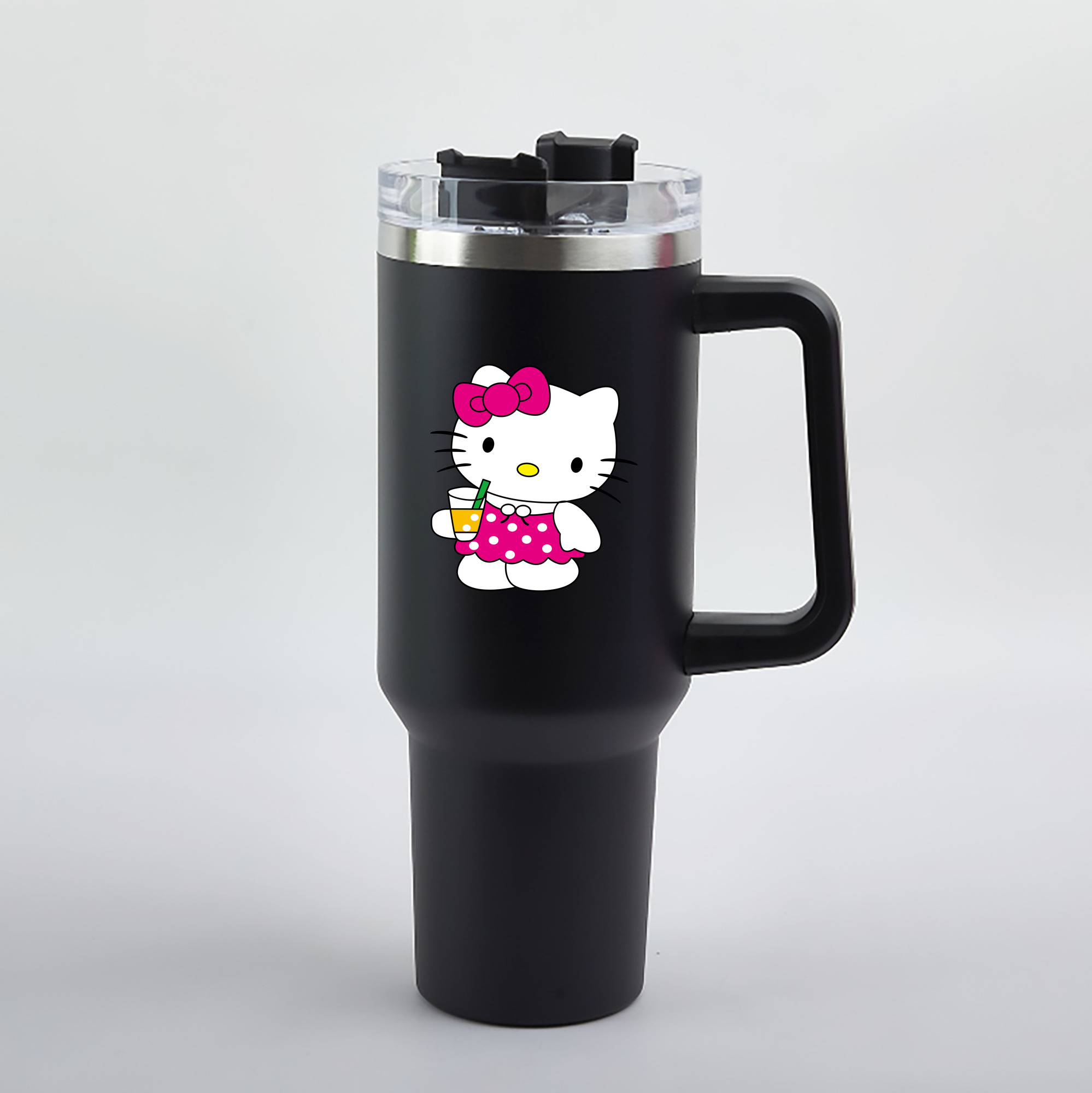 （画像用） Hello Kitty ハローキティ 1200mL車用タンブラー（カラープリント）