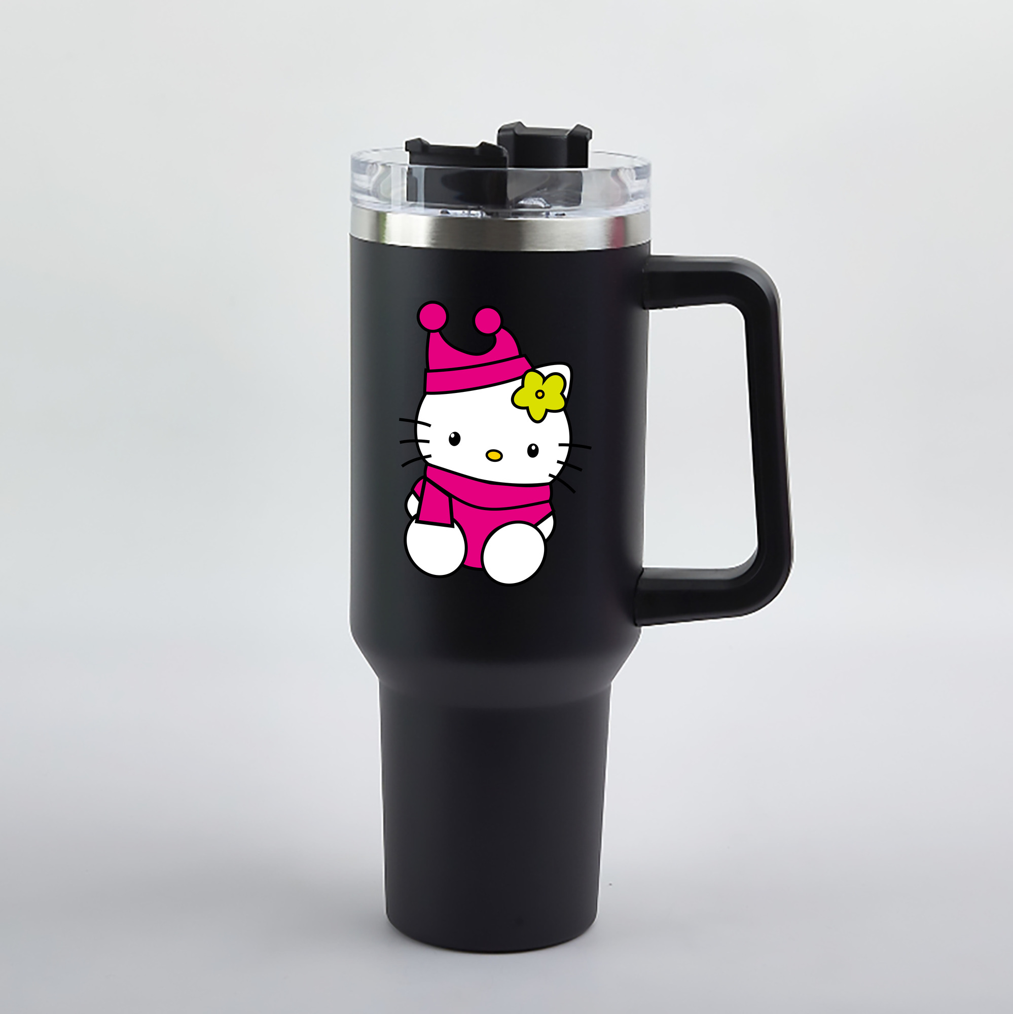 （画像用） Hello Kitty ハローキティ 1200mL車用タンブラー（カラープリント）