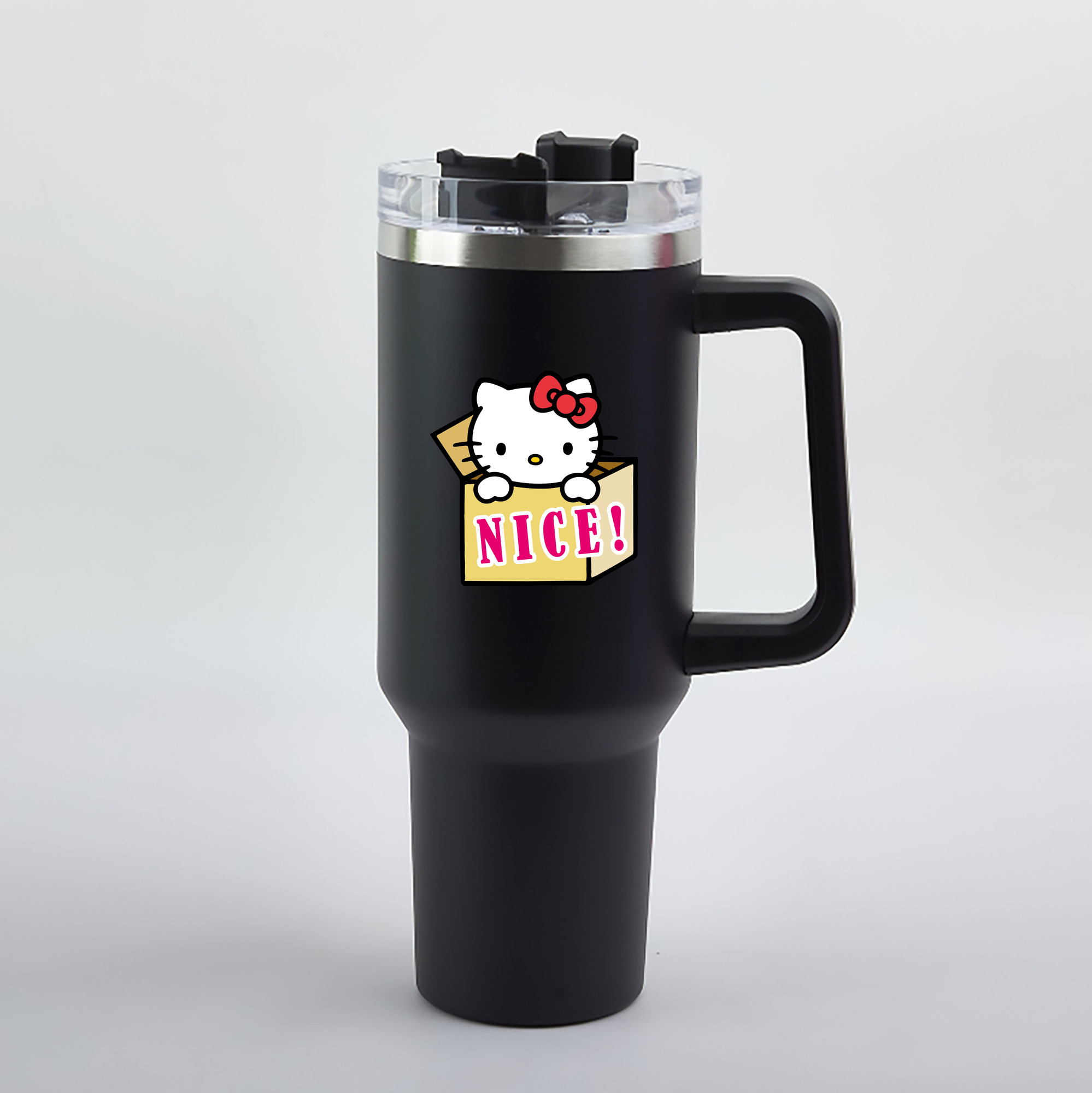 （画像用） Hello Kitty ハローキティ 1200mL車用タンブラー（カラープリント）