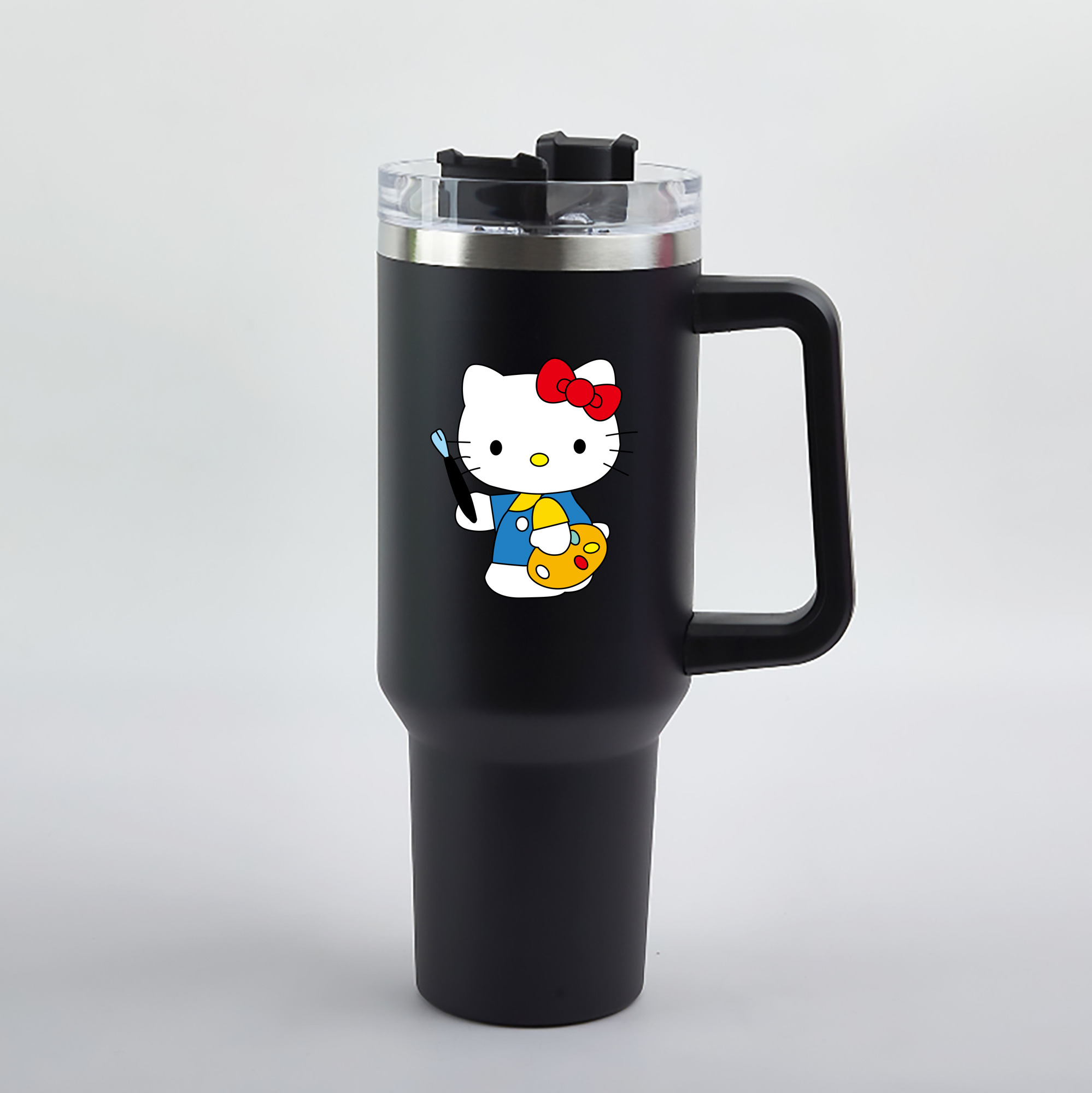 （画像用） Hello Kitty ハローキティ 1200mL車用タンブラー（カラープリント）