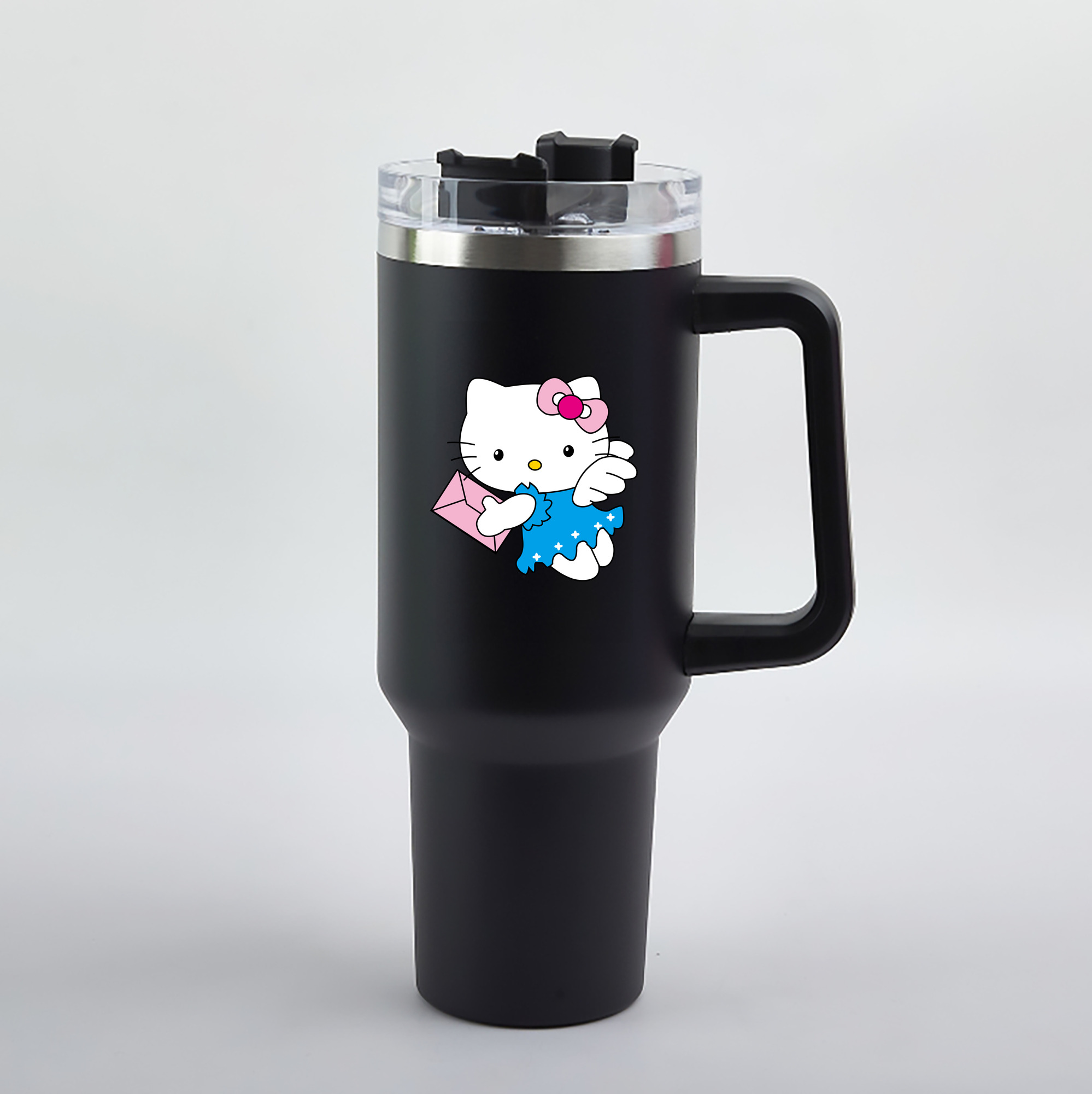 （画像用） Hello Kitty ハローキティ 1200mL車用タンブラー（カラープリント）