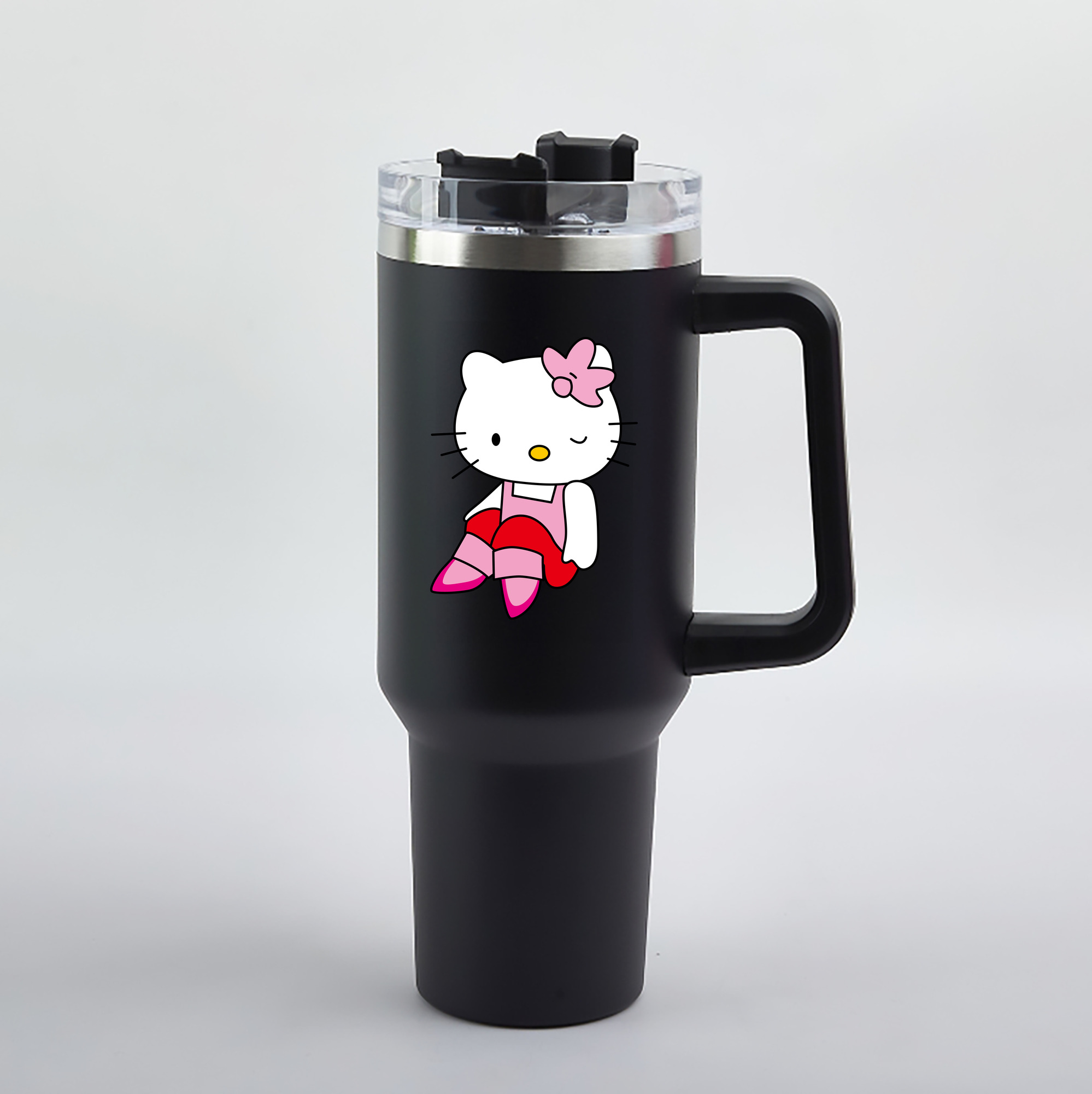 （画像用） Hello Kitty ハローキティ 1200mL車用タンブラー（カラープリント）