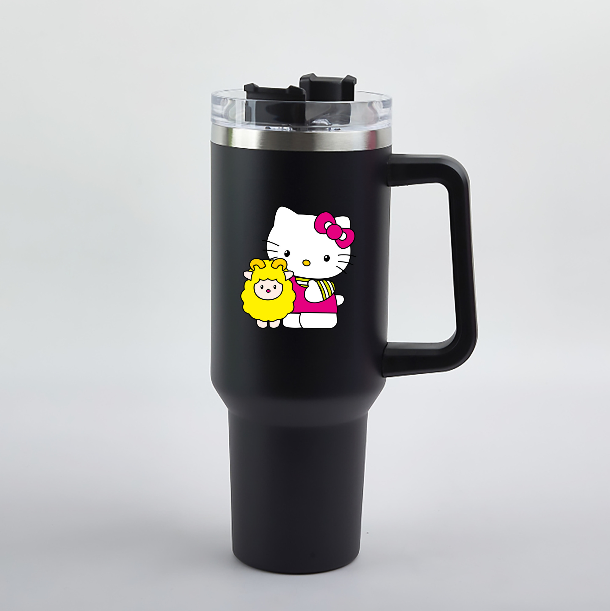 （画像用） Hello Kitty ハローキティ 1200mL車用タンブラー（カラープリント）