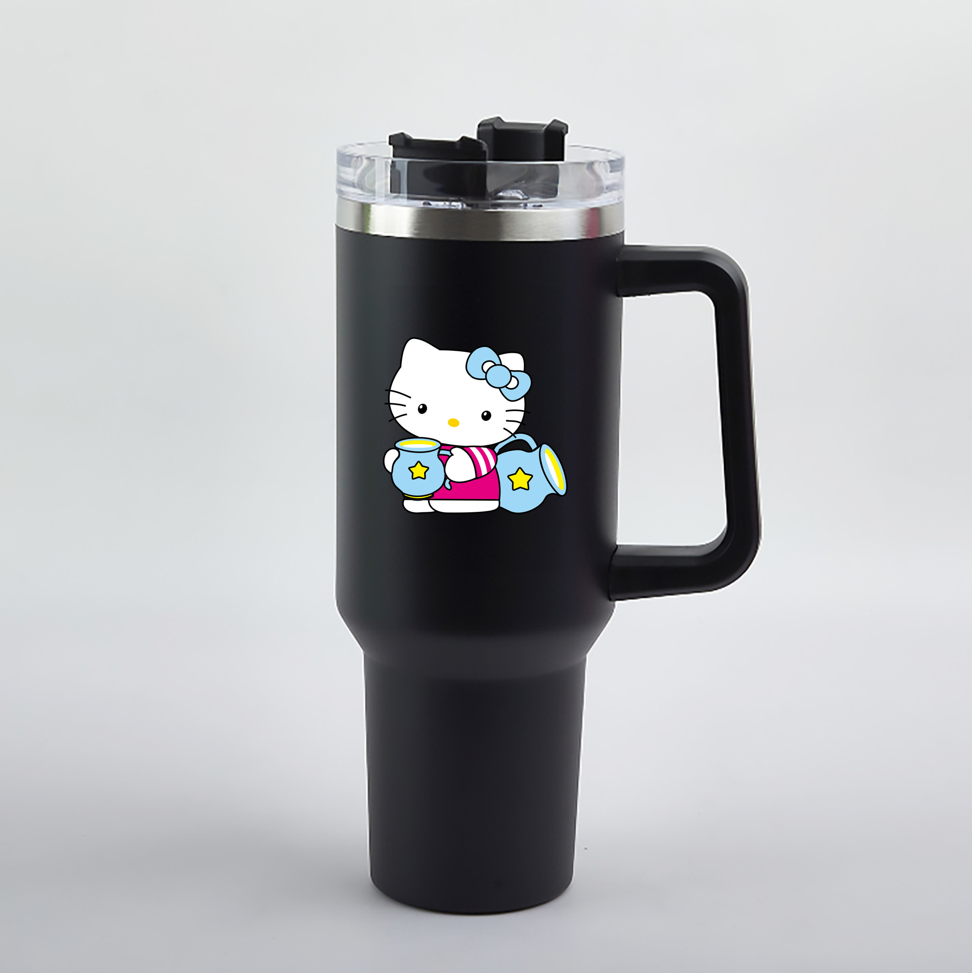 （画像用） Hello Kitty ハローキティ 1200mL車用タンブラー（カラープリント）