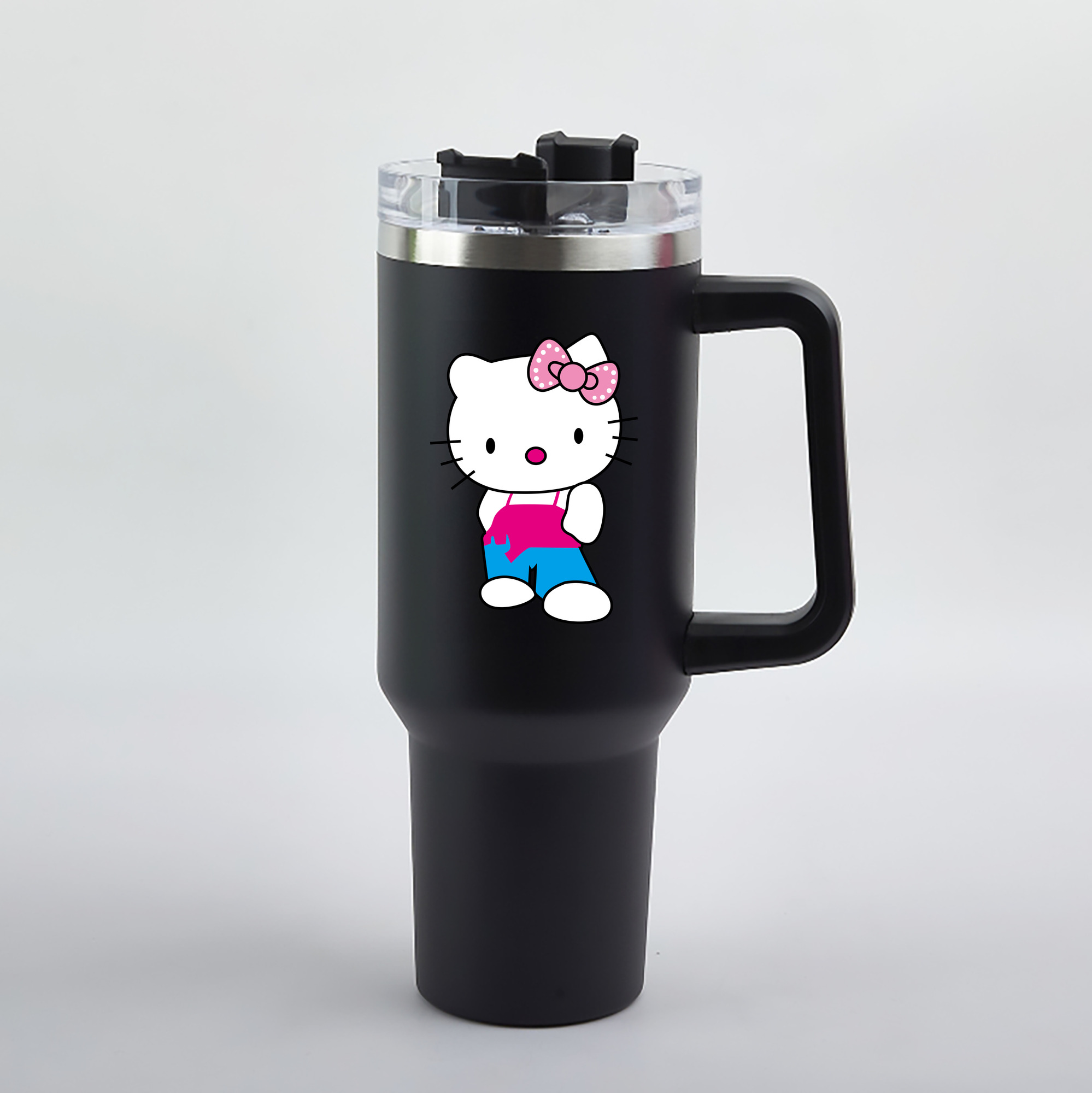 （画像用） Hello Kitty ハローキティ 1200mL車用タンブラー（カラープリント）