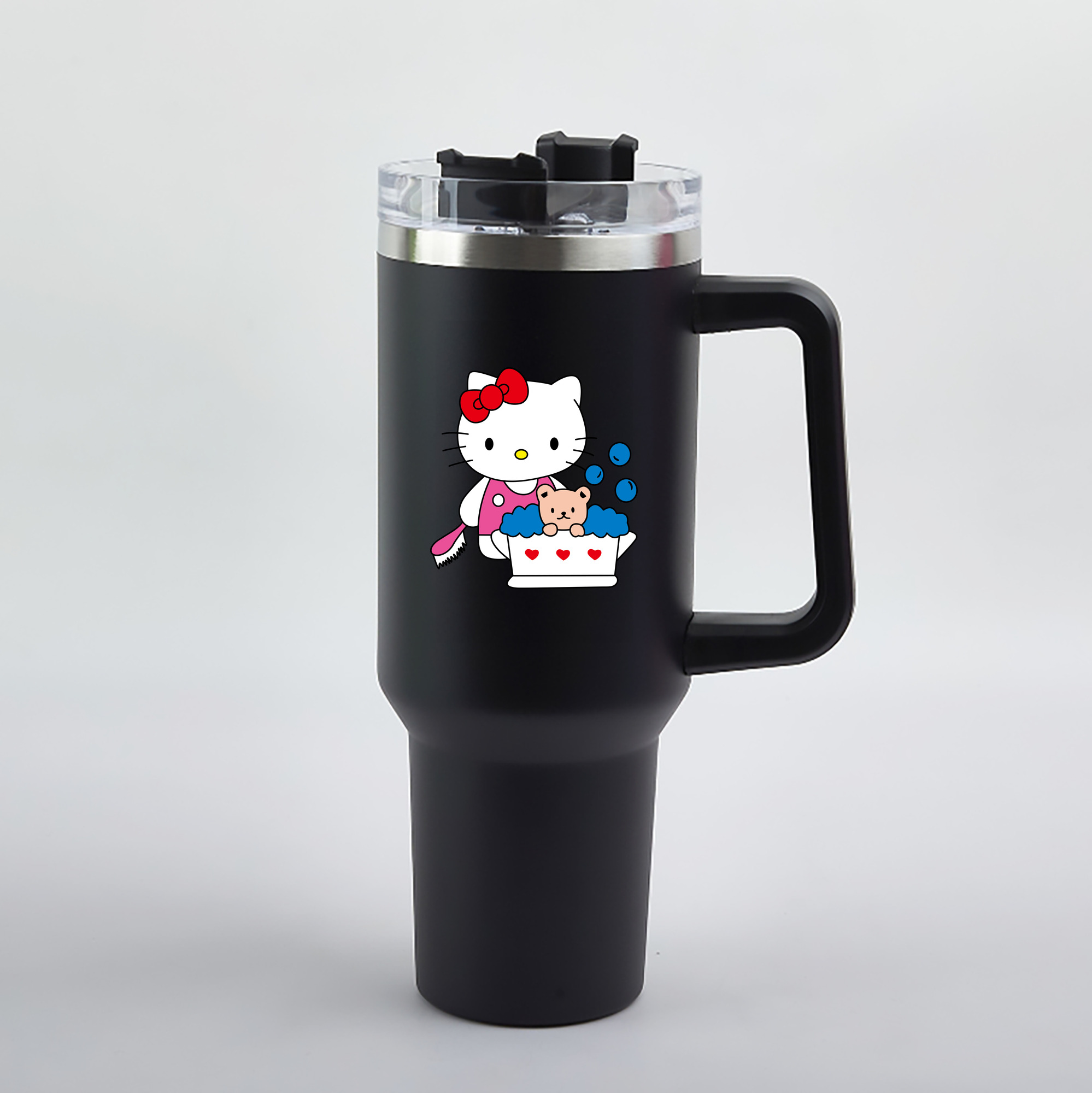 （画像用） Hello Kitty ハローキティ 1200mL車用タンブラー（カラープリント）