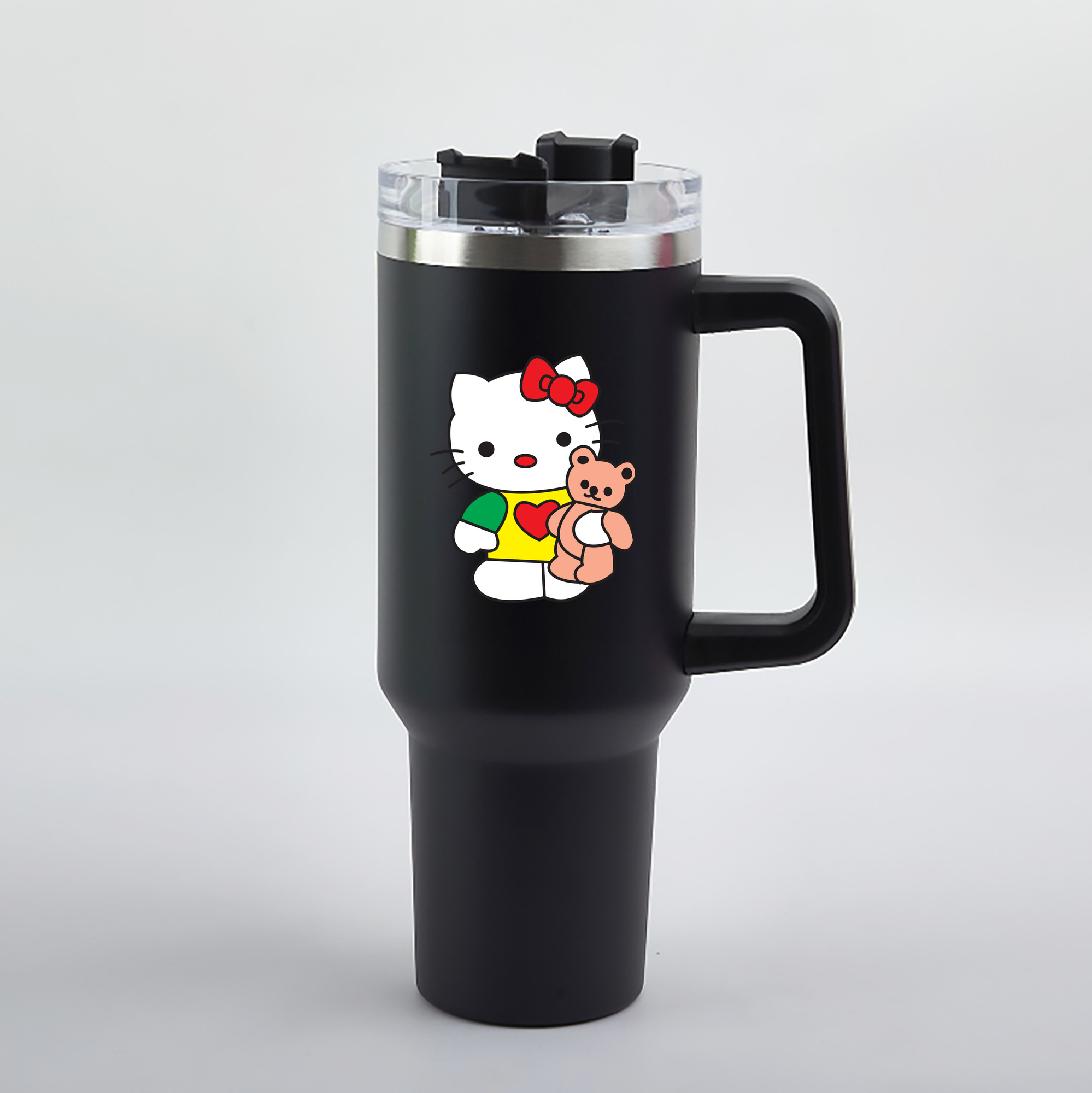 （画像用） Hello Kitty ハローキティ 1200mL車用タンブラー（カラープリント）