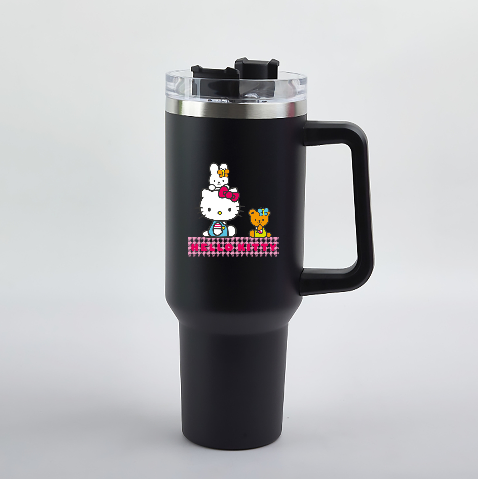 （画像用） Hello Kitty ハローキティ 1200mL車用タンブラー（カラープリント）