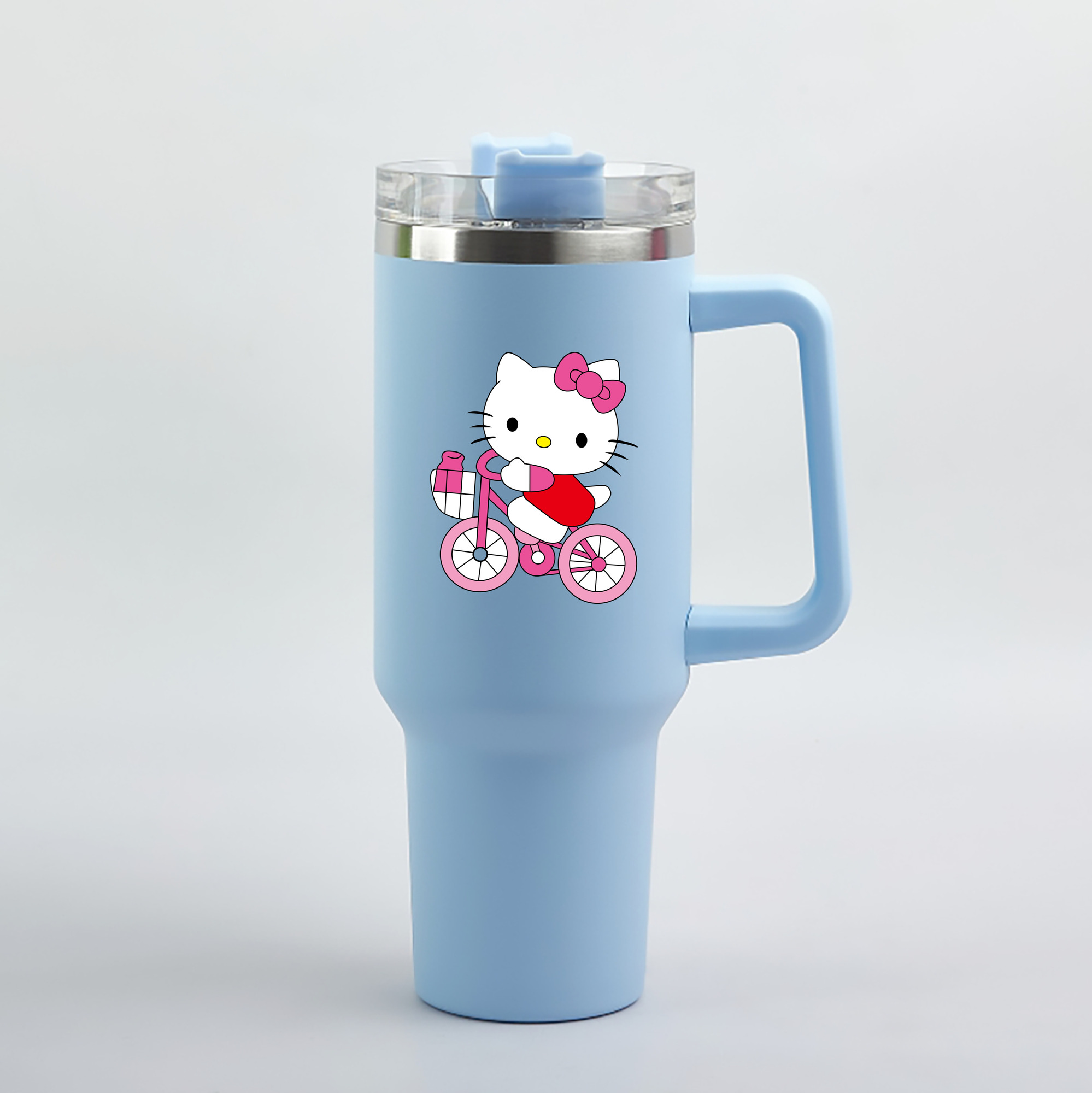 （画像用） Hello Kitty ハローキティ 1200mL車用タンブラー（カラープリント）