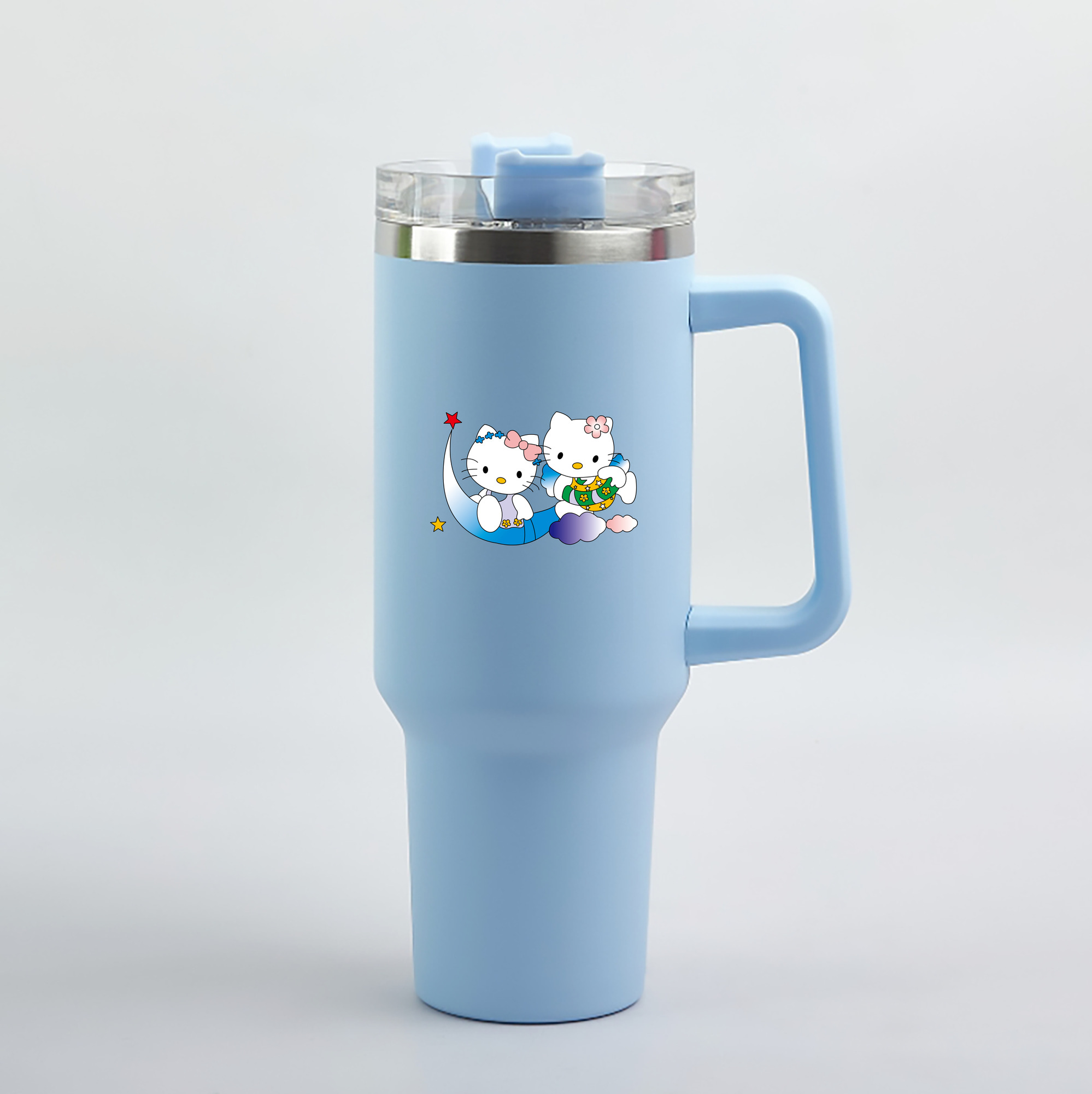 （画像用） Hello Kitty ハローキティ 1200mL車用タンブラー（カラープリント）