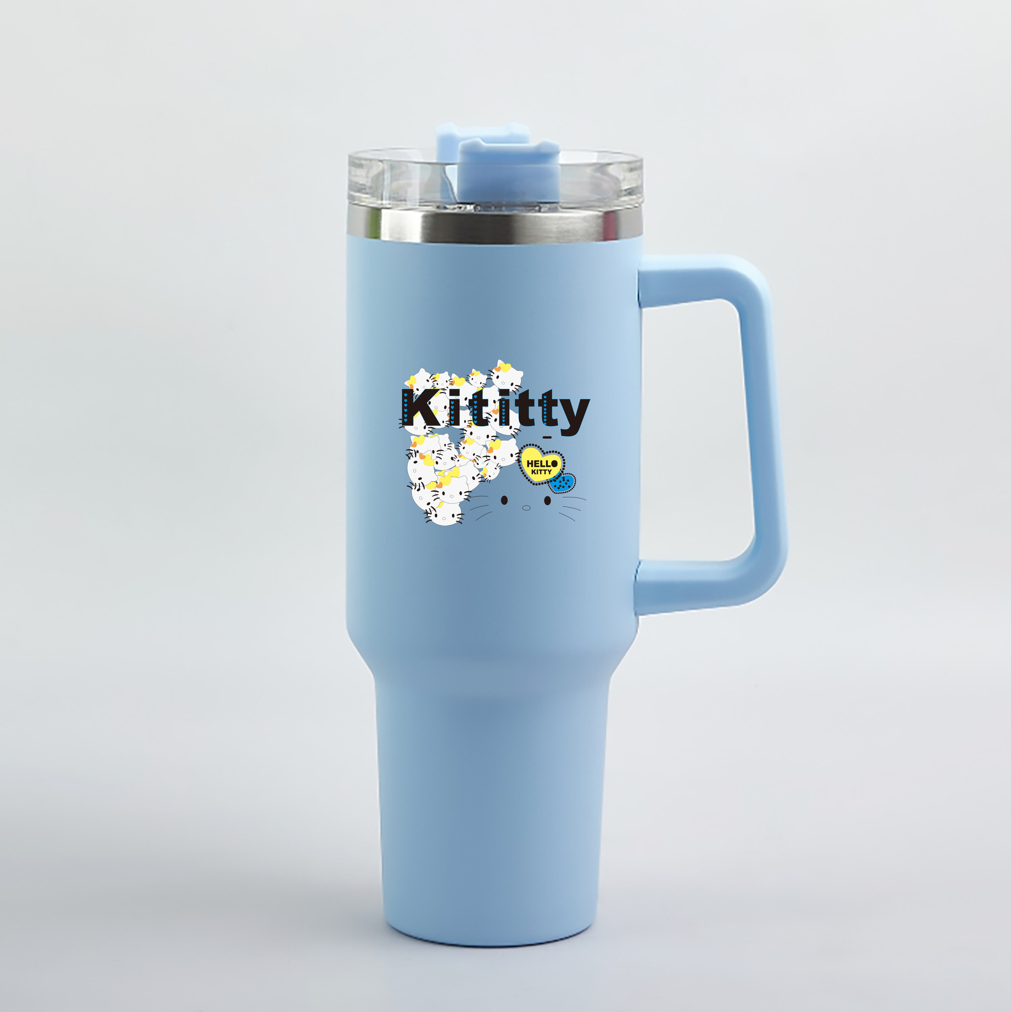 （画像用） Hello Kitty ハローキティ 1200mL車用タンブラー（カラープリント）