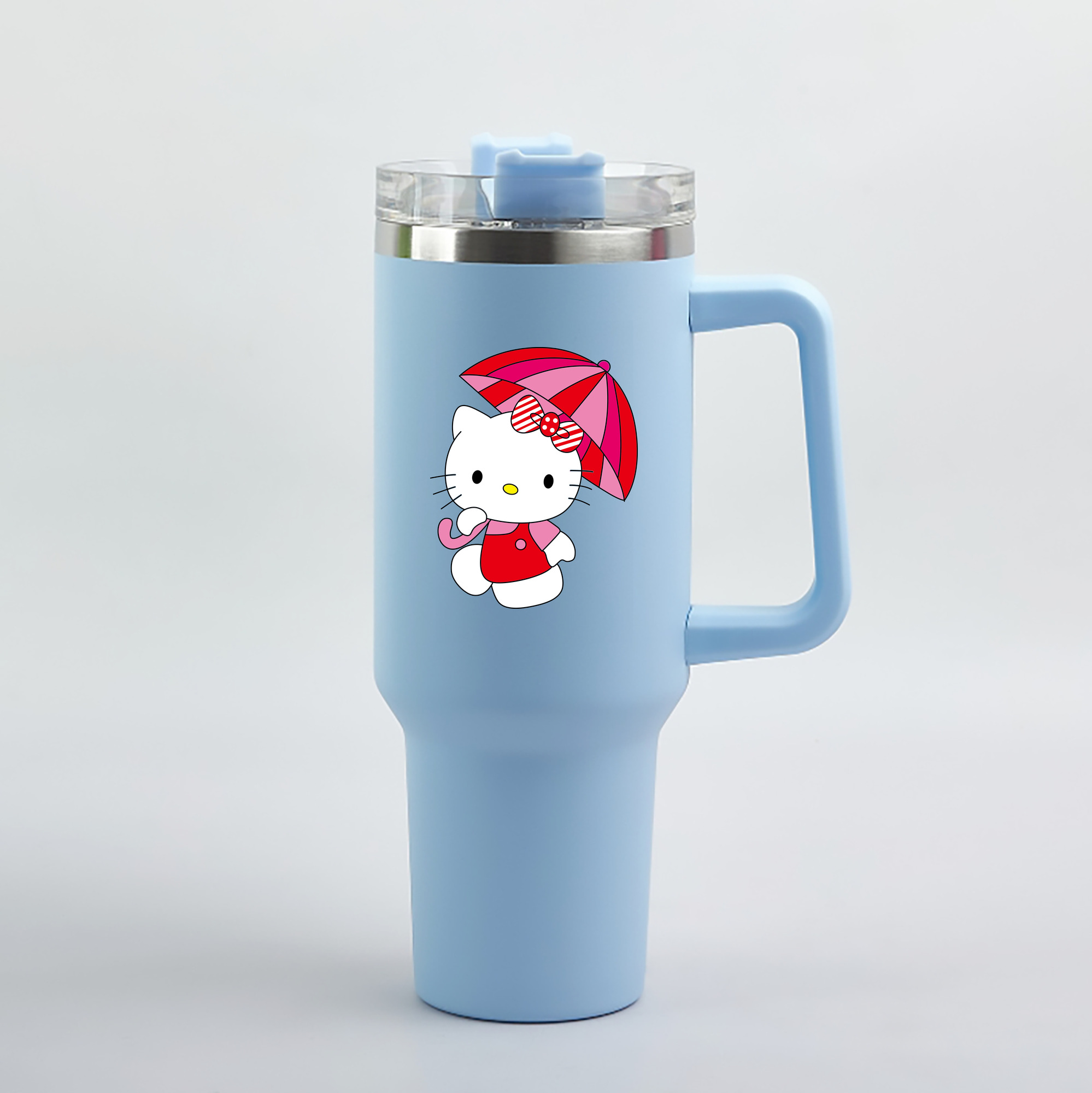 （画像用） Hello Kitty ハローキティ 1200mL車用タンブラー（カラープリント）