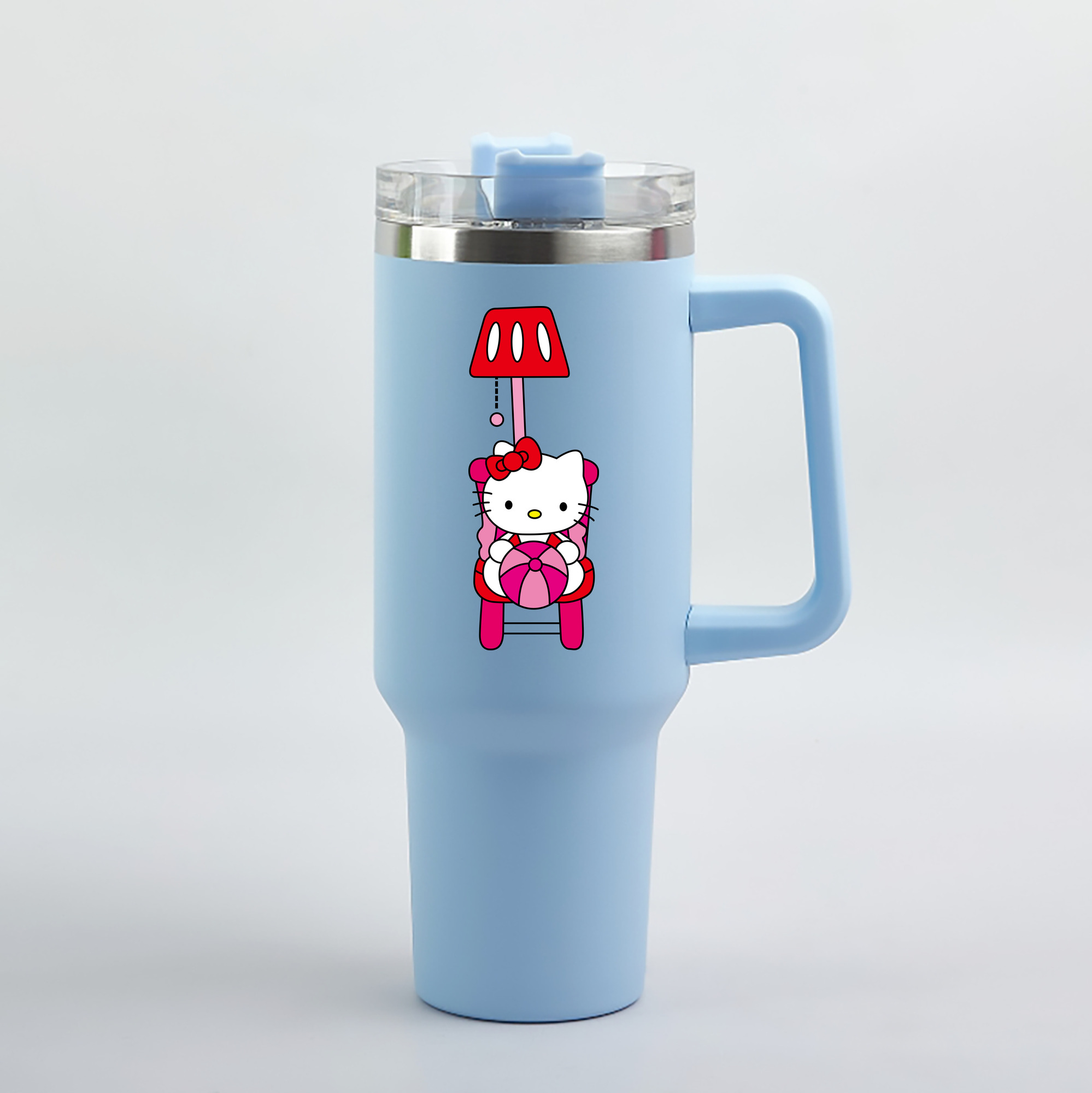 （画像用） Hello Kitty ハローキティ 1200mL車用タンブラー（カラープリント）