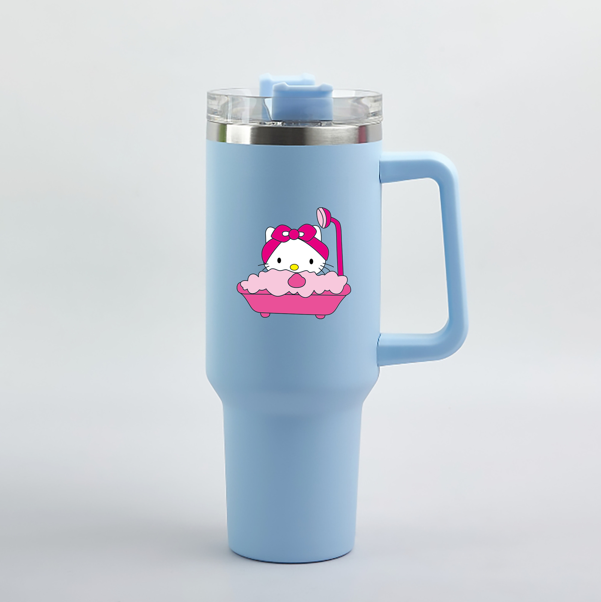（画像用） Hello Kitty ハローキティ 1200mL車用タンブラー（カラープリント）