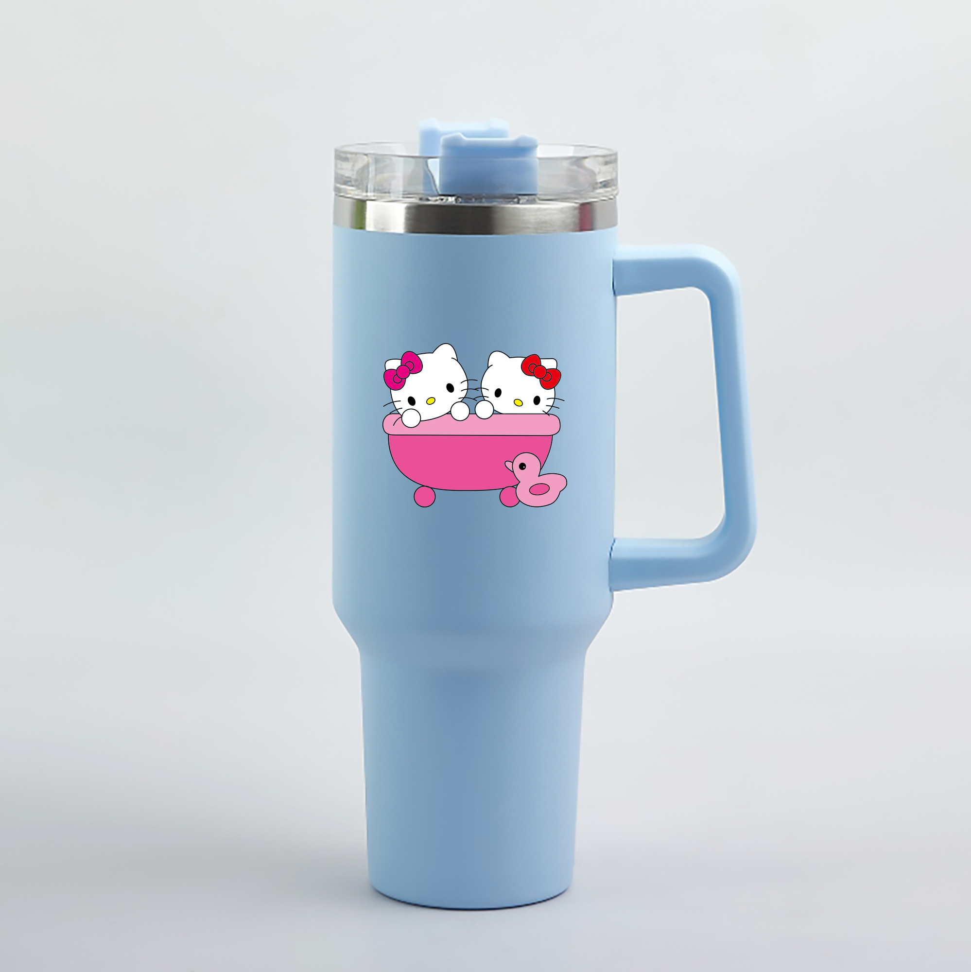 （画像用） Hello Kitty ハローキティ 1200mL車用タンブラー（カラープリント）