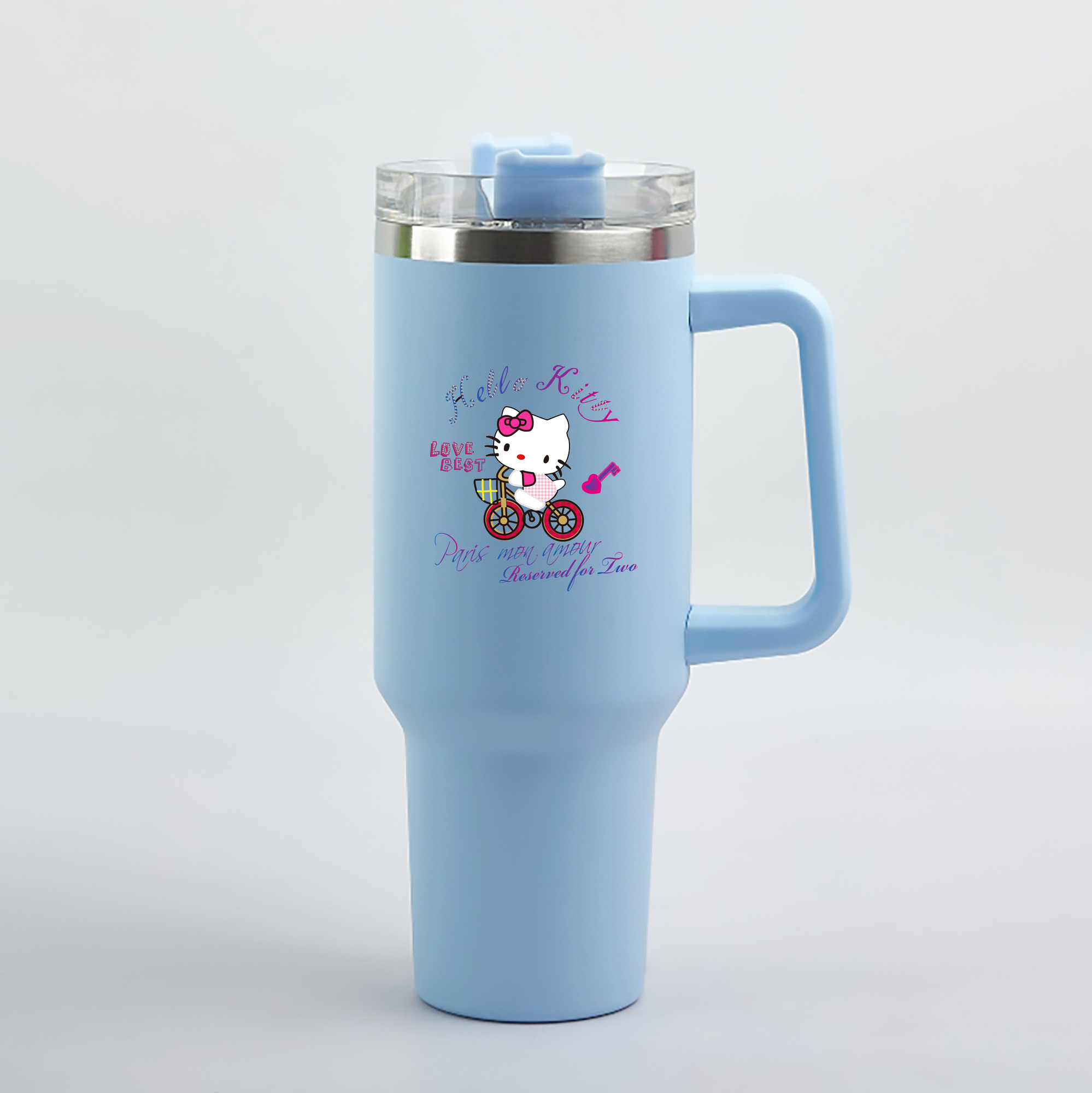 （画像用） Hello Kitty ハローキティ 1200mL車用タンブラー（カラープリント）