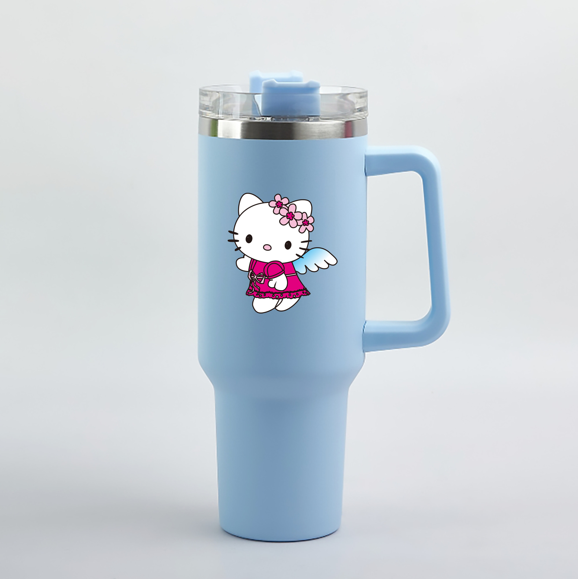 （画像用） Hello Kitty ハローキティ 1200mL車用タンブラー（カラープリント）