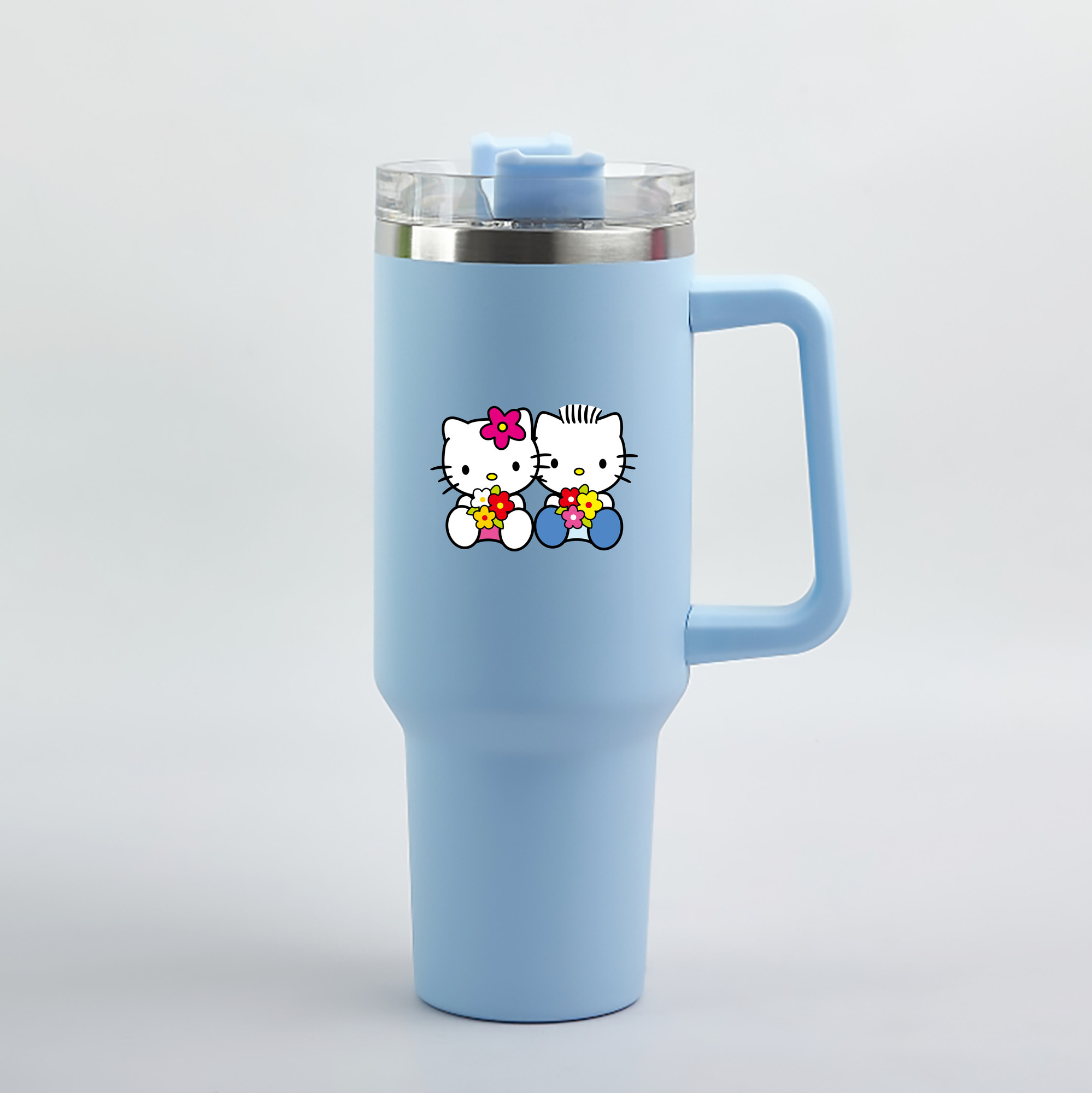 （画像用） Hello Kitty ハローキティ 1200mL車用タンブラー（カラープリント）