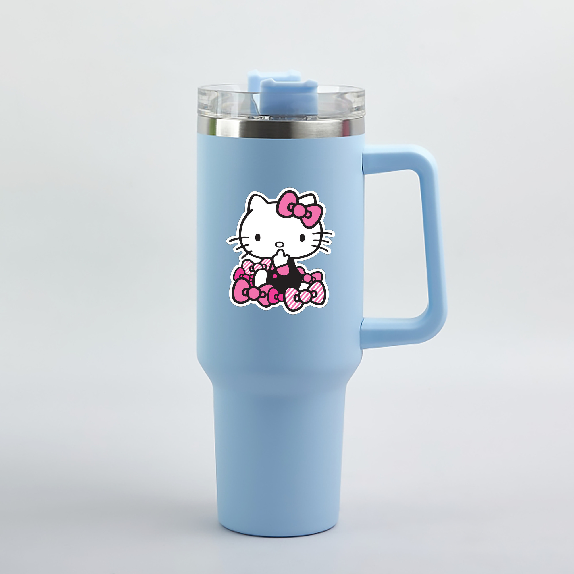 （画像用） Hello Kitty ハローキティ 1200mL車用タンブラー（カラープリント）