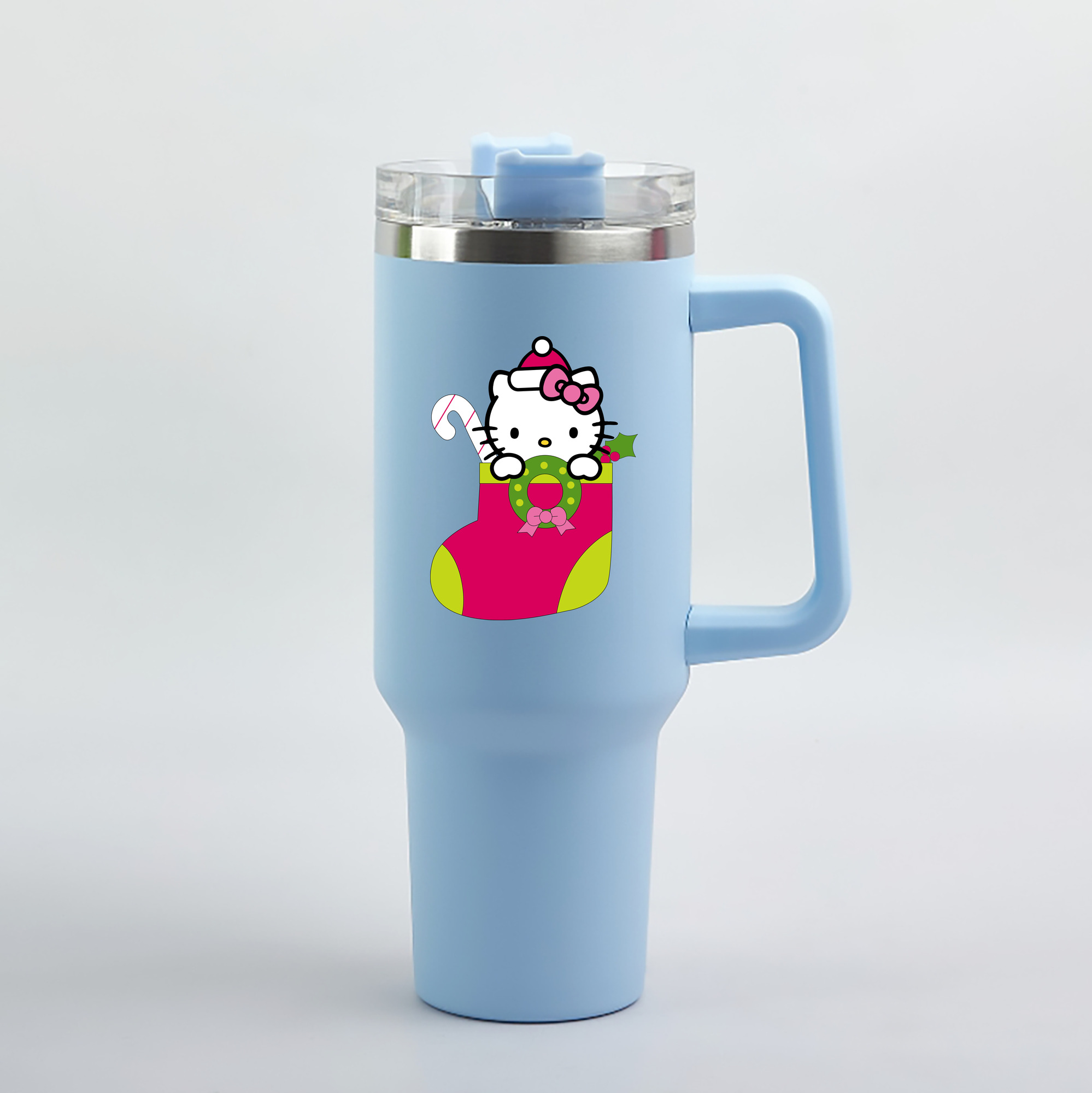 （画像用） Hello Kitty ハローキティ 1200mL車用タンブラー（カラープリント）