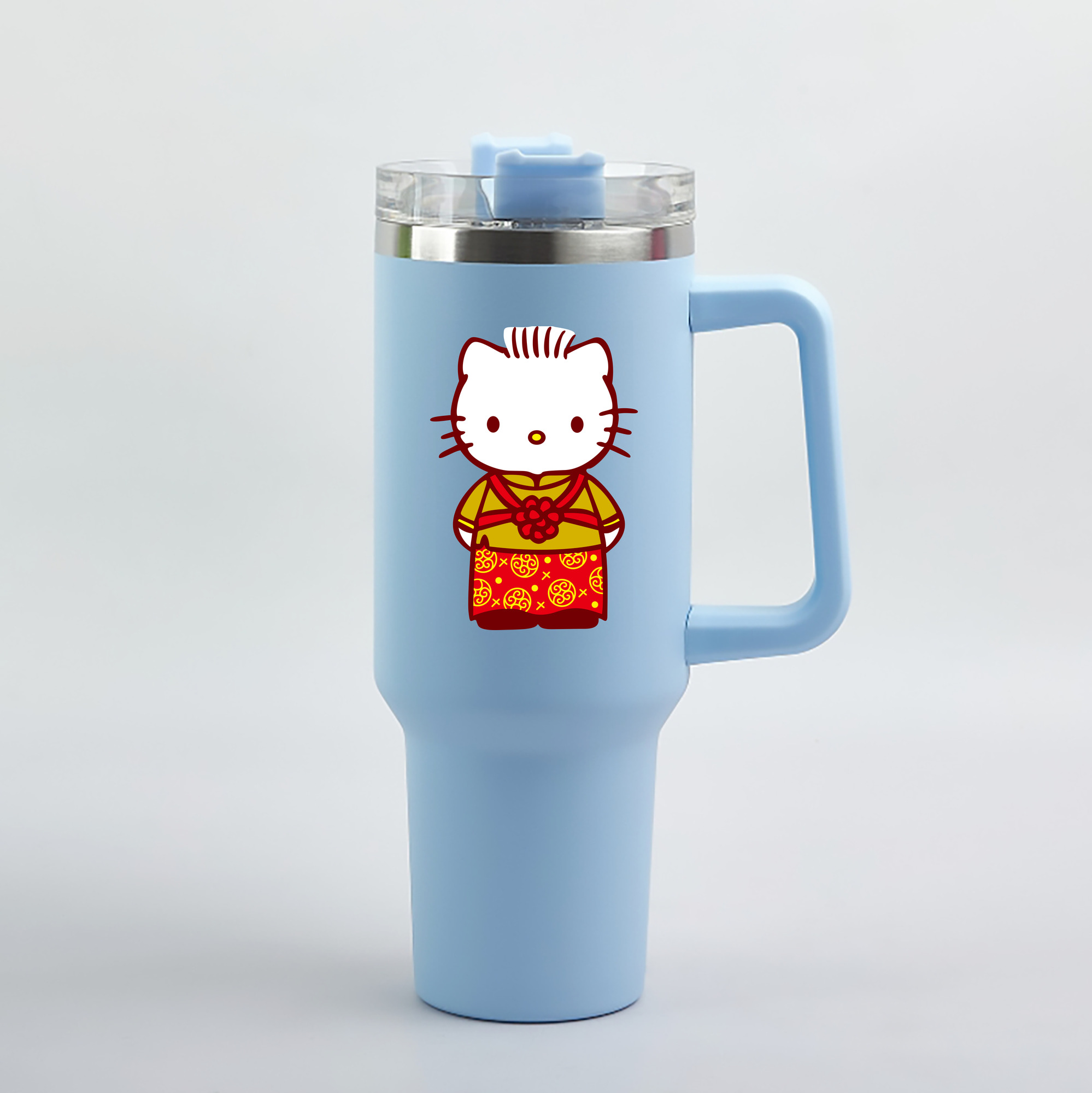 （画像用） Hello Kitty ハローキティ 1200mL車用タンブラー（カラープリント）