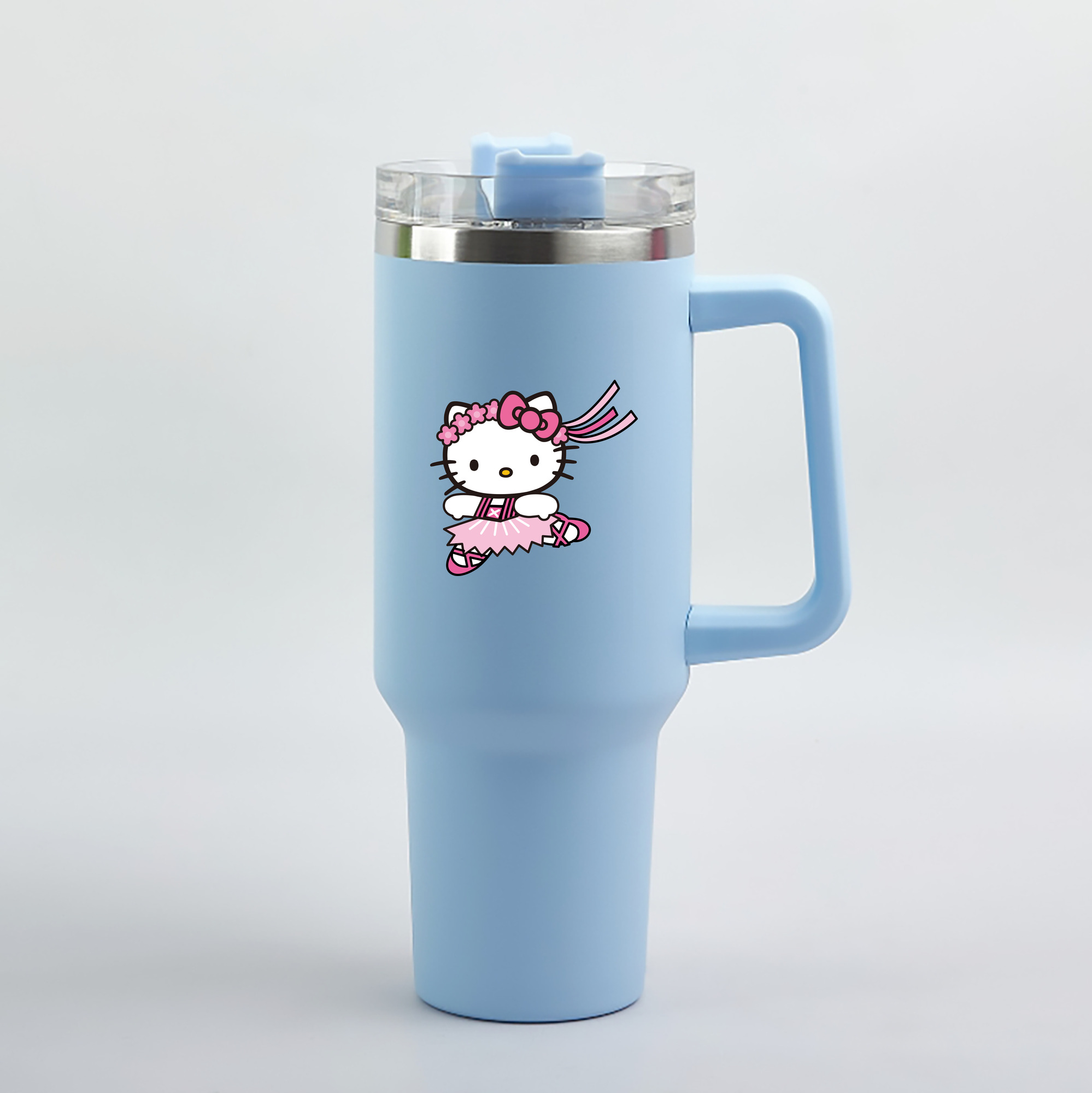 （画像用） Hello Kitty ハローキティ 1200mL車用タンブラー（カラープリント）