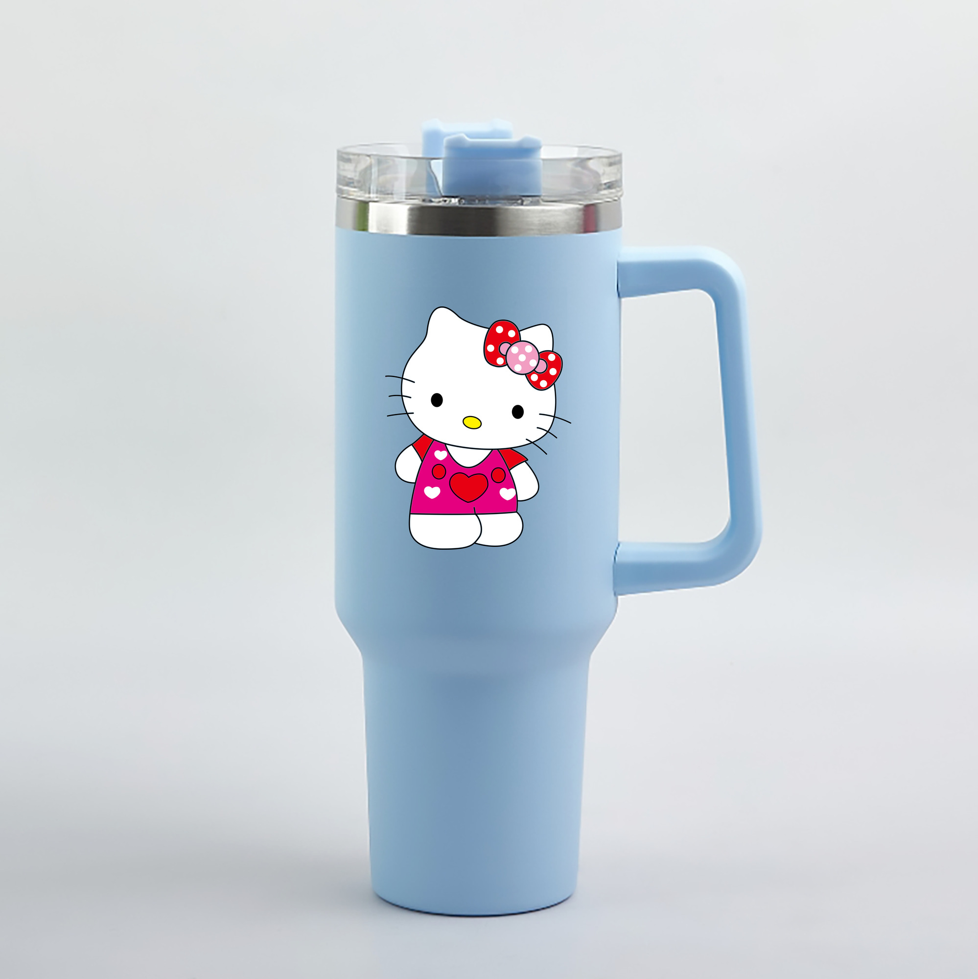 （画像用） Hello Kitty ハローキティ 1200mL車用タンブラー（カラープリント）