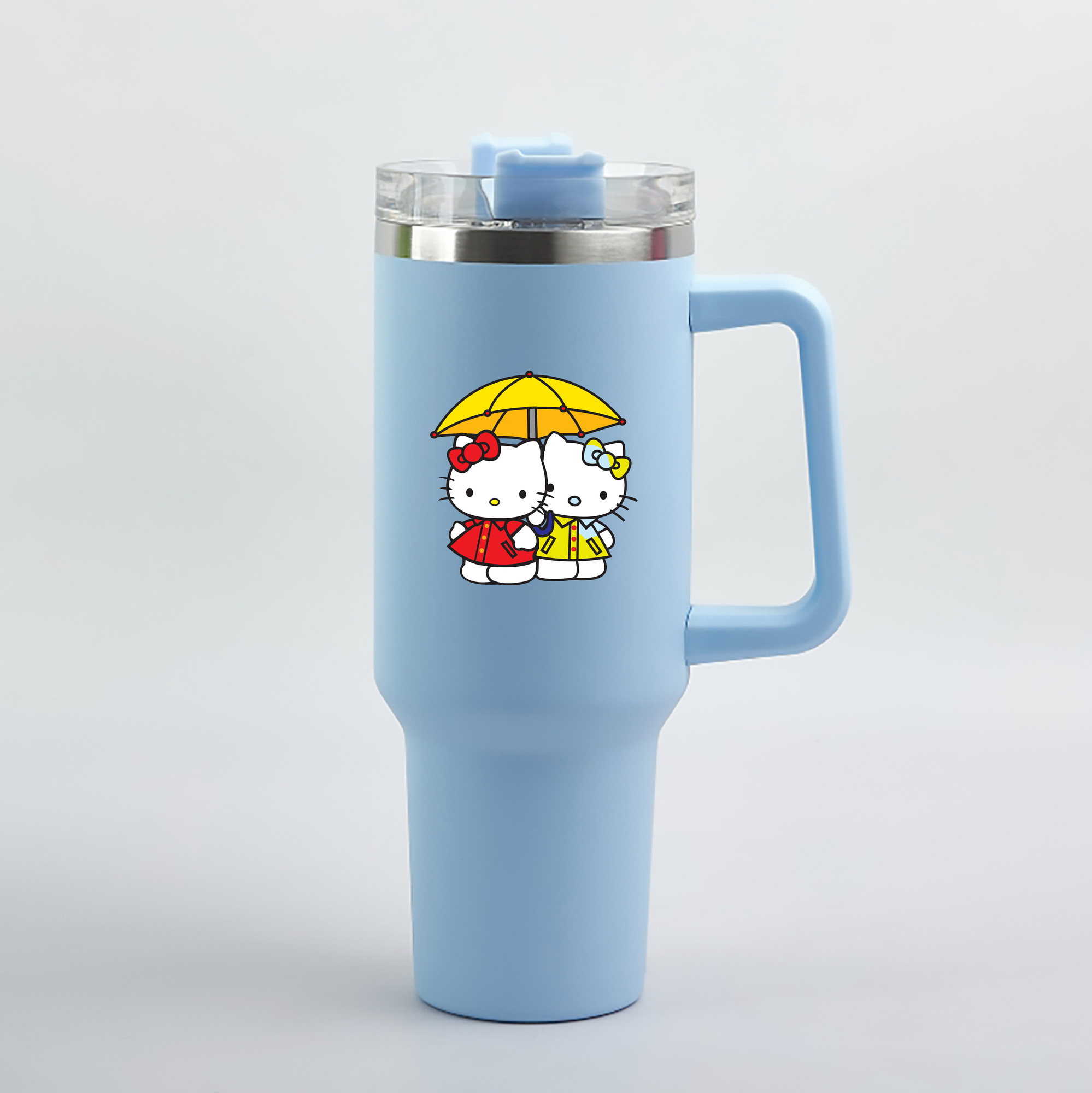 （画像用） Hello Kitty ハローキティ 1200mL車用タンブラー（カラープリント）
