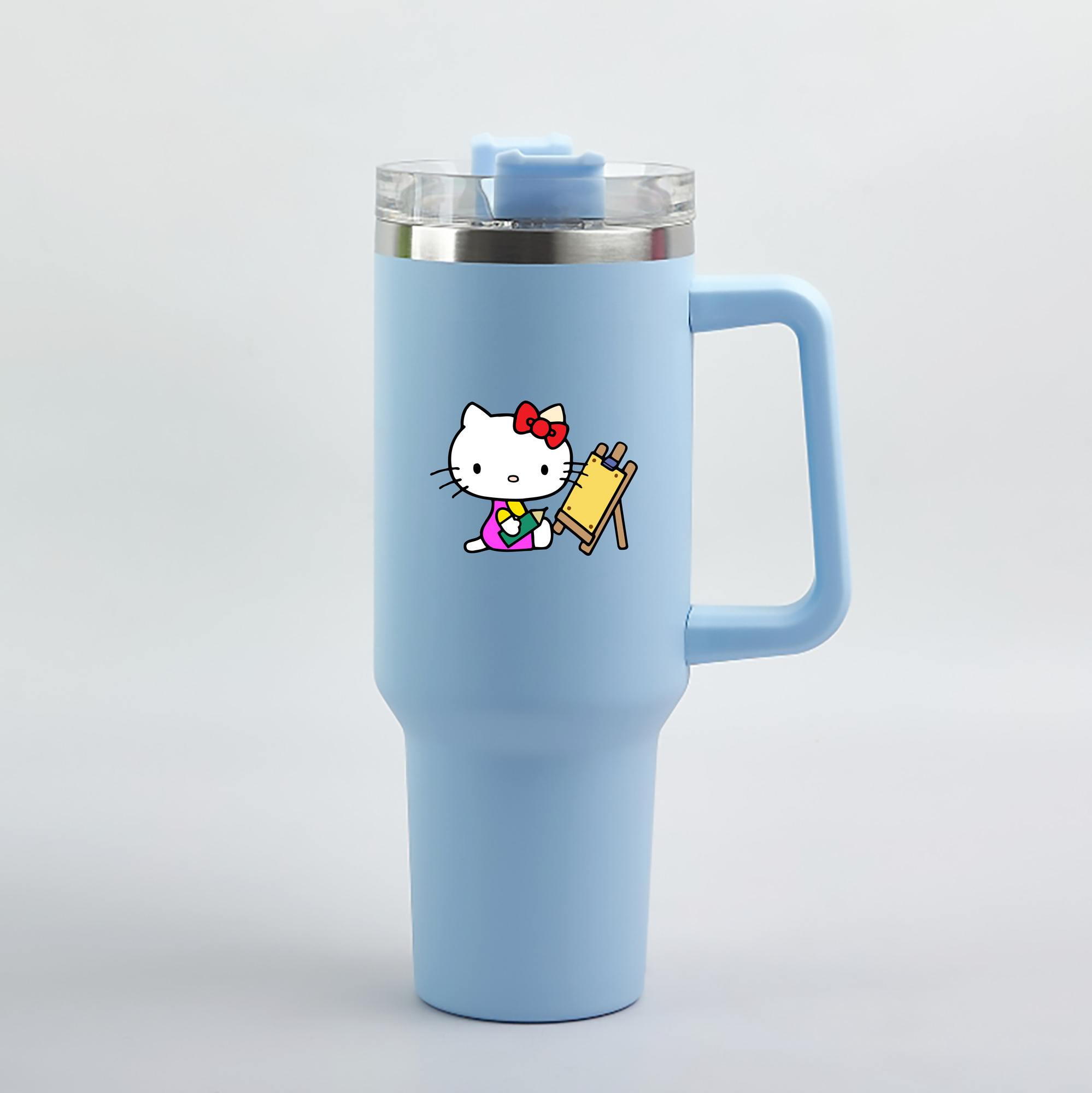 （画像用） Hello Kitty ハローキティ 1200mL車用タンブラー（カラープリント）