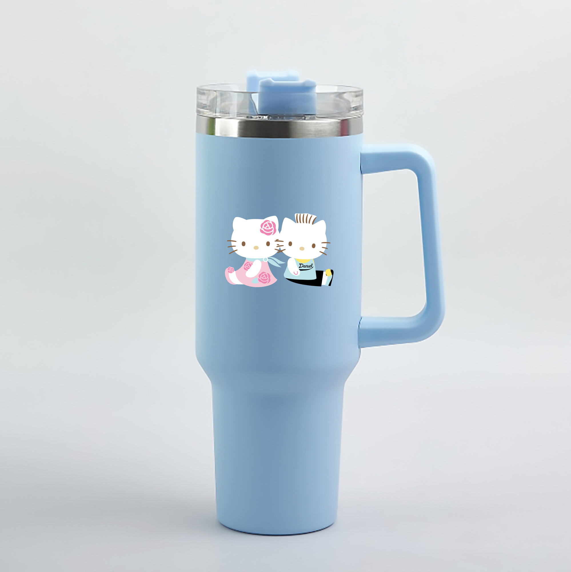 （画像用） Hello Kitty ハローキティ 1200mL車用タンブラー（カラープリント）