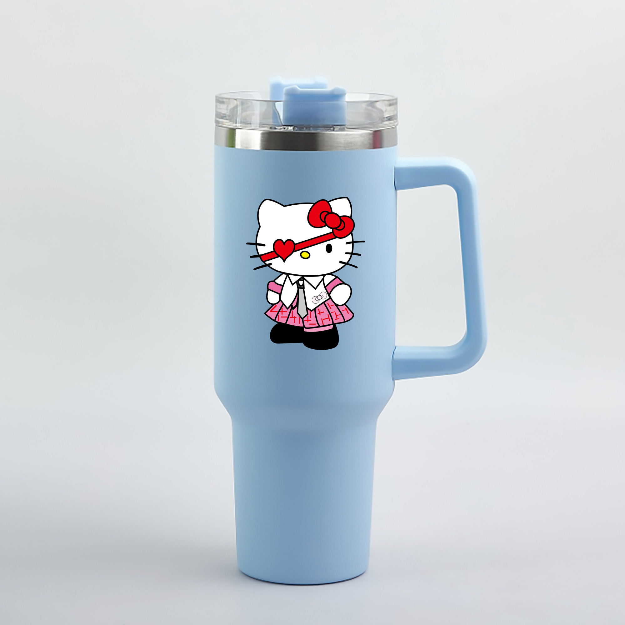 （画像用） Hello Kitty ハローキティ 1200mL車用タンブラー（カラープリント）