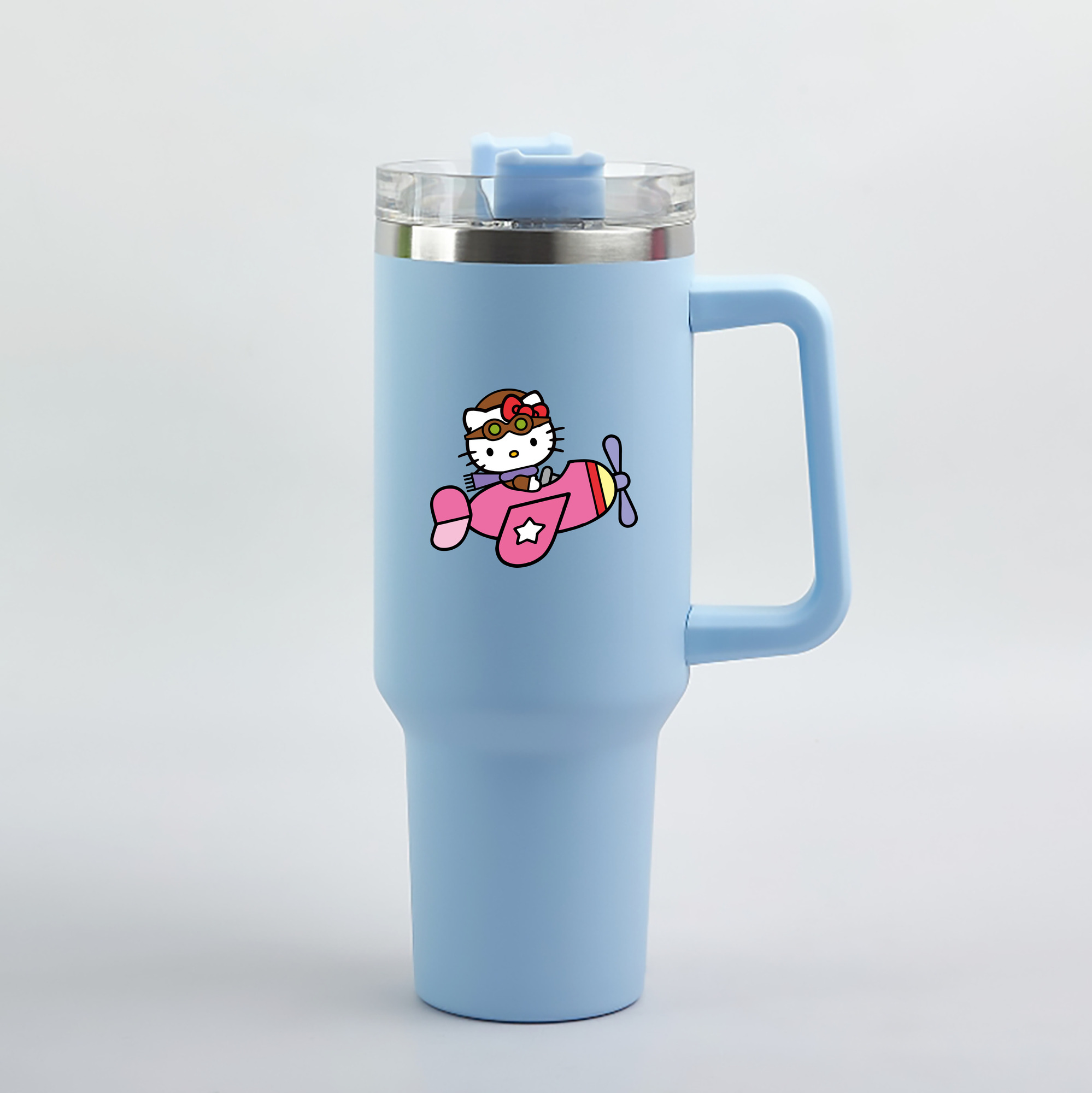（画像用） Hello Kitty ハローキティ 1200mL車用タンブラー（カラープリント）