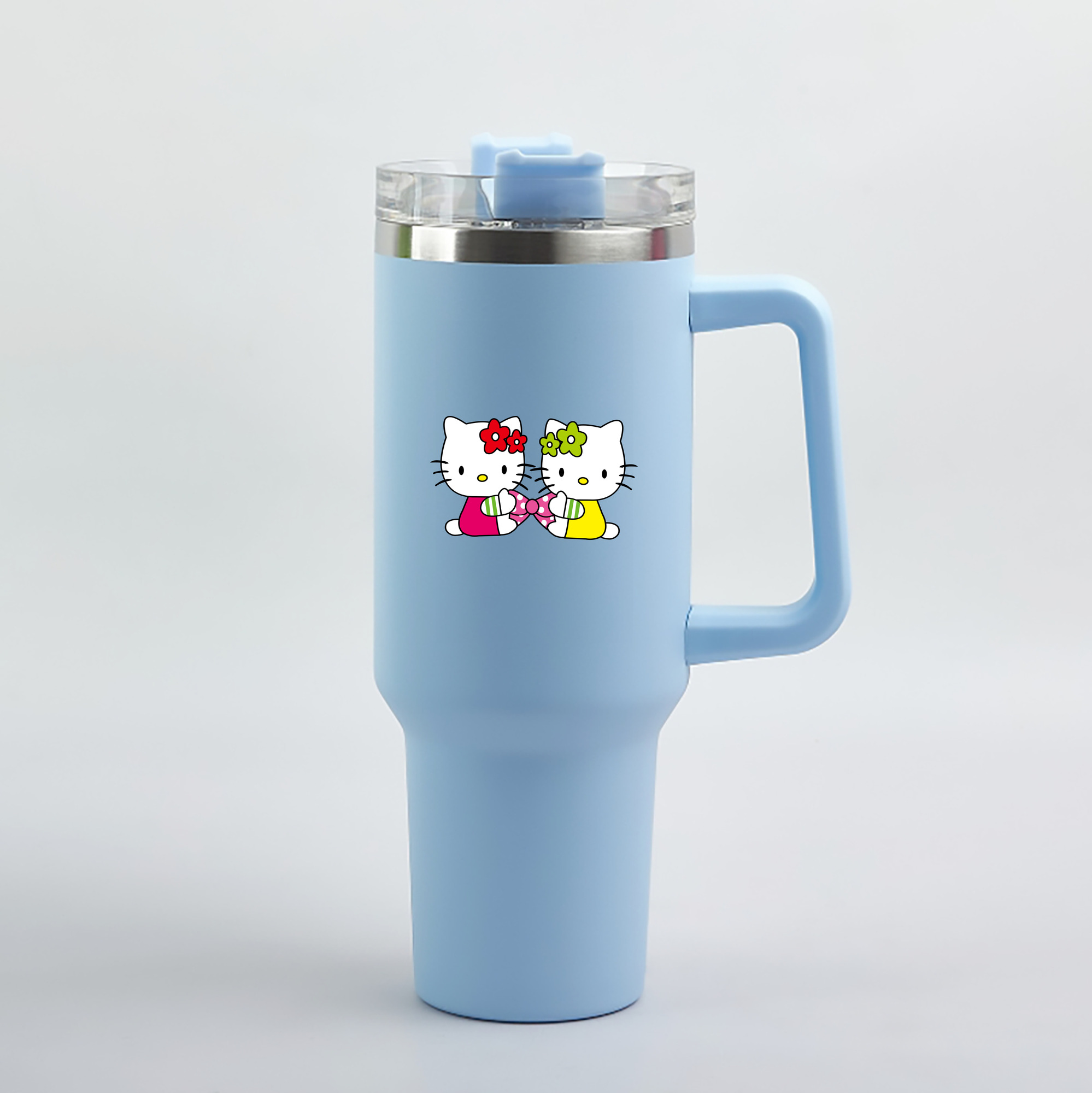 （画像用） Hello Kitty ハローキティ 1200mL車用タンブラー（カラープリント）