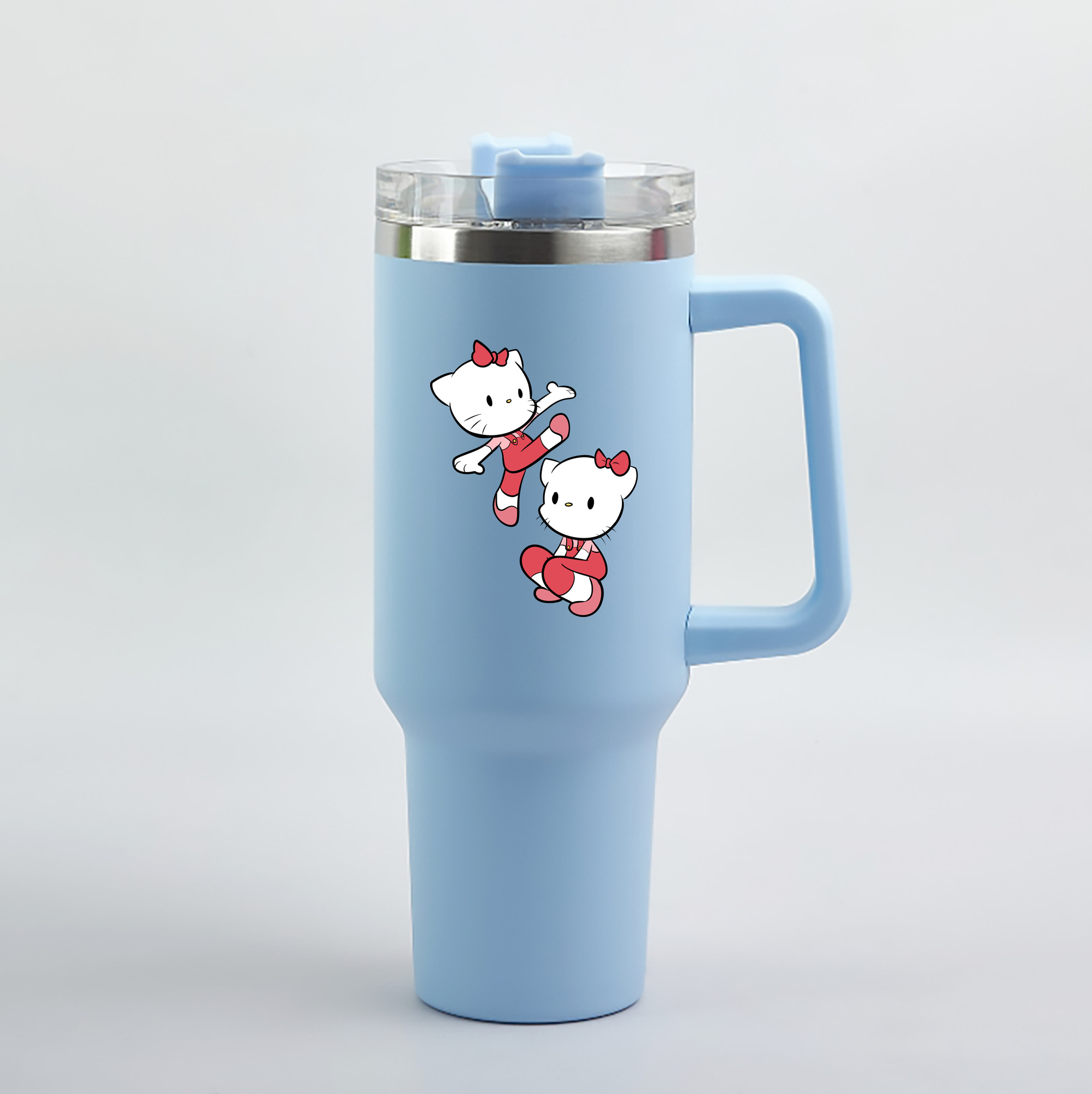 （画像用） Hello Kitty ハローキティ 1200mL車用タンブラー（カラープリント）