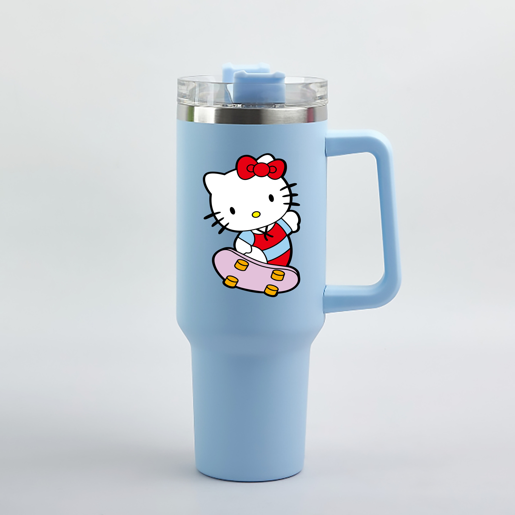 （画像用） Hello Kitty ハローキティ 1200mL車用タンブラー（カラープリント）